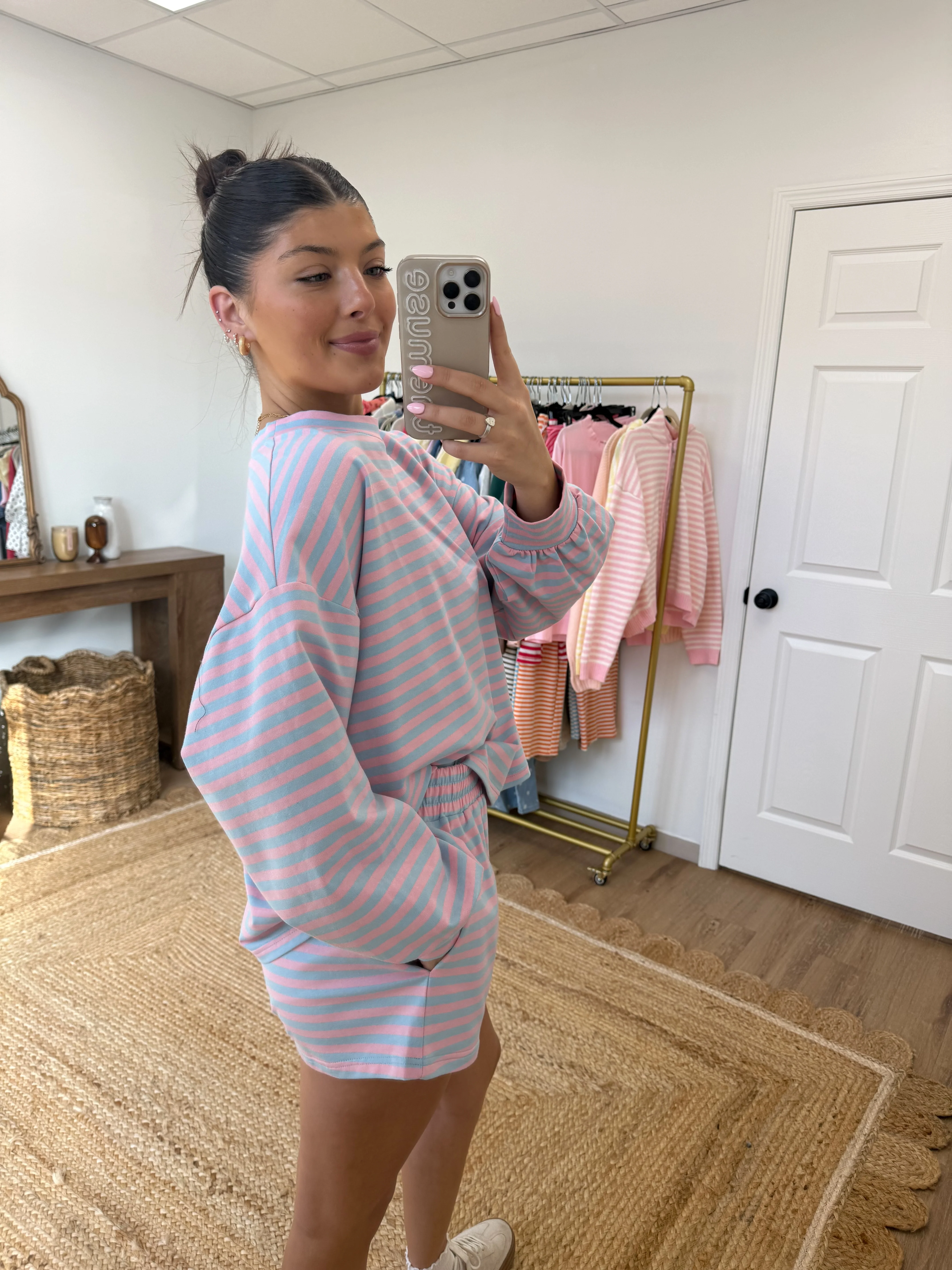 Cotton Candy Stripe Lounge Set - Image 5