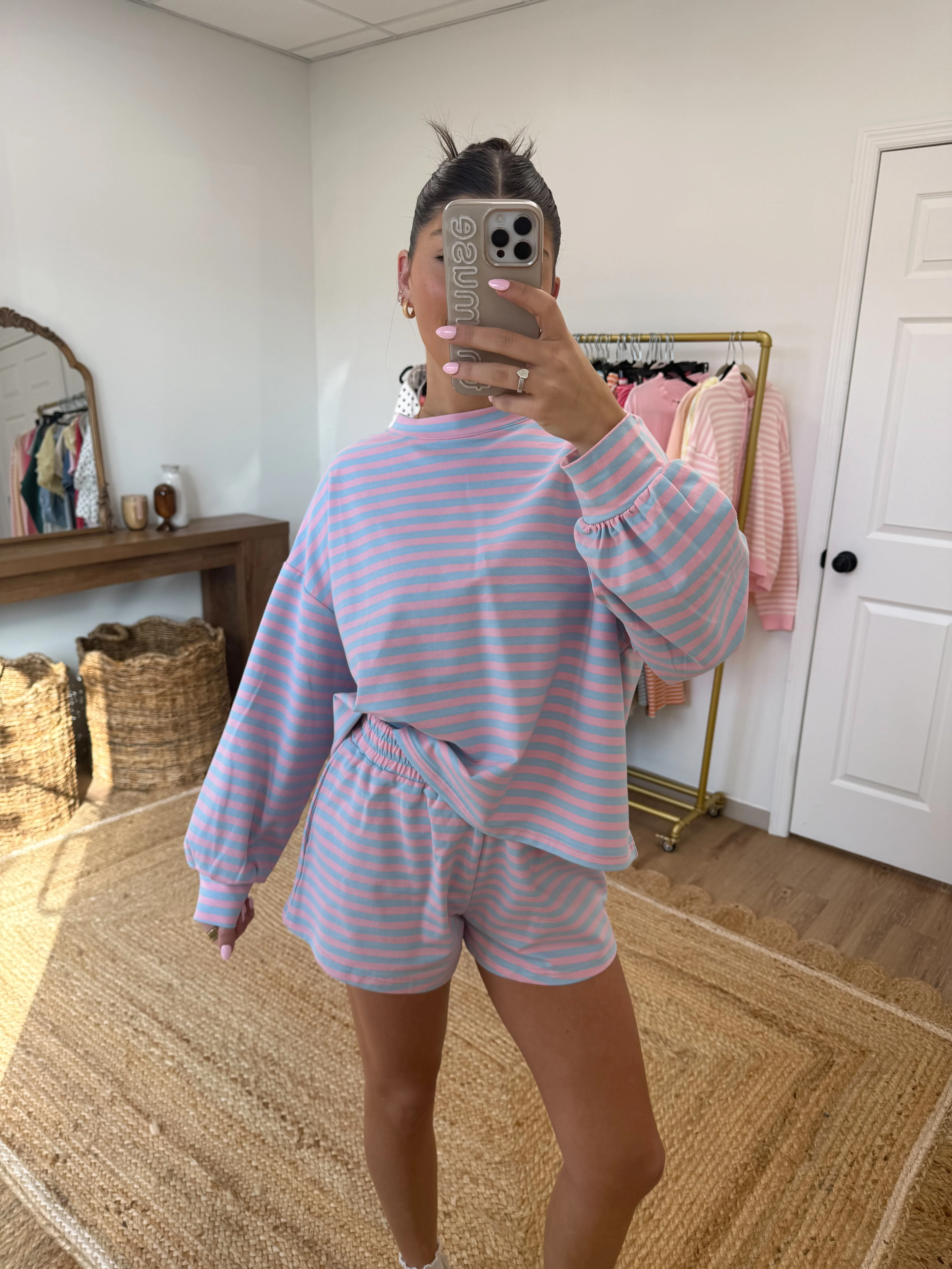 Cotton Candy Stripe Lounge Set - Image 7