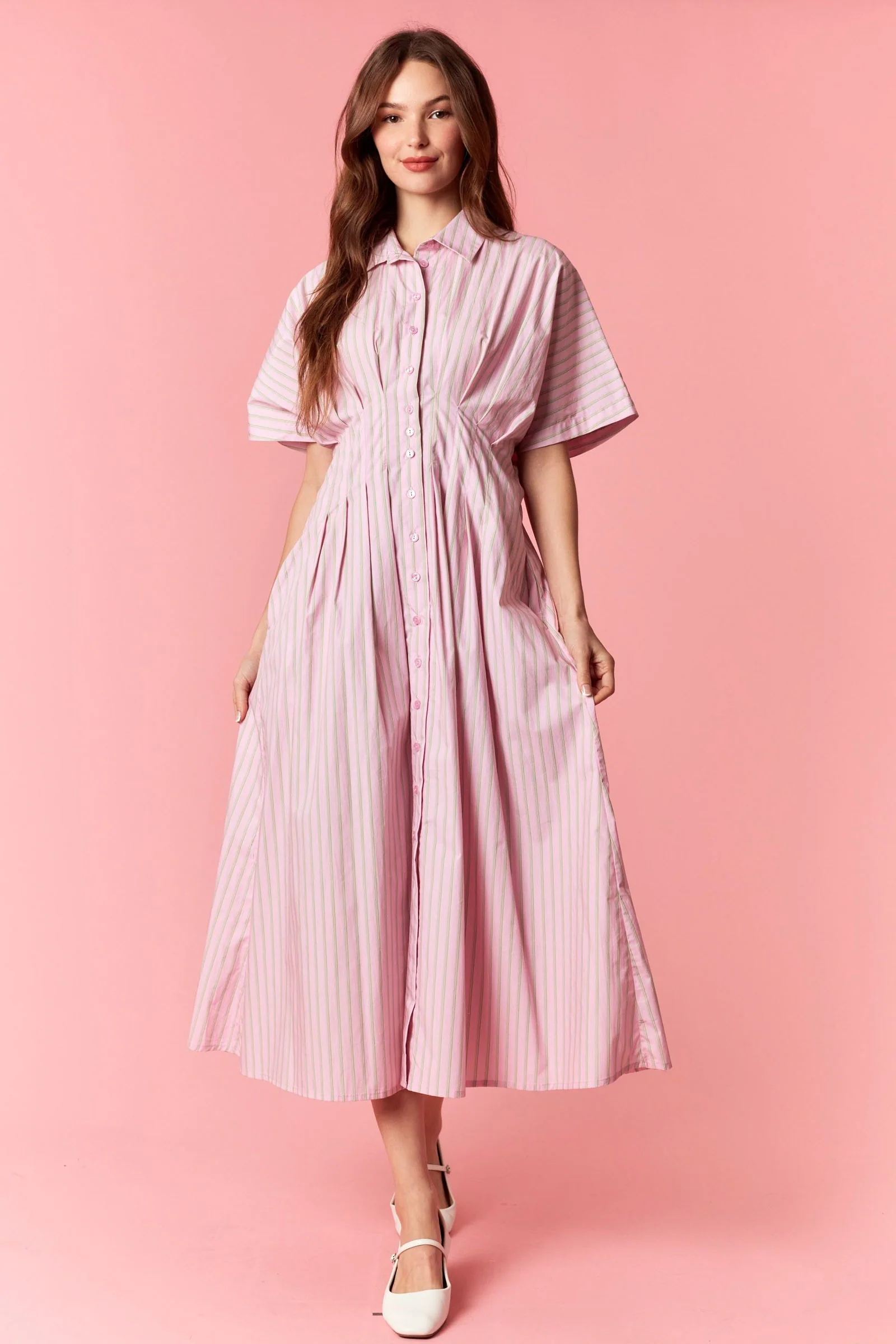 Country Club Midi (Pink/Green)(Restock) - Image 6