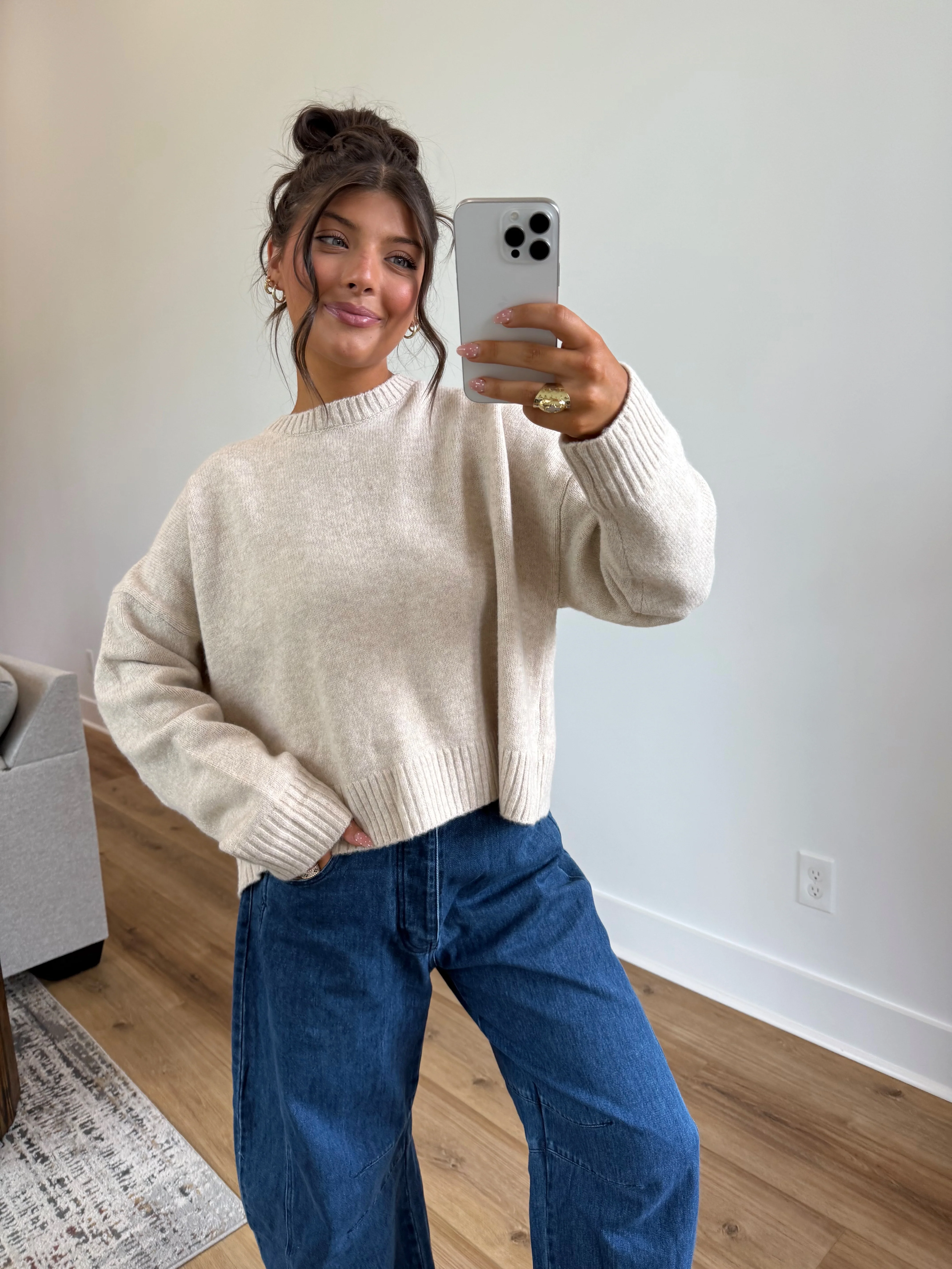 Cozy Caramel Bow Sweater - Image 3