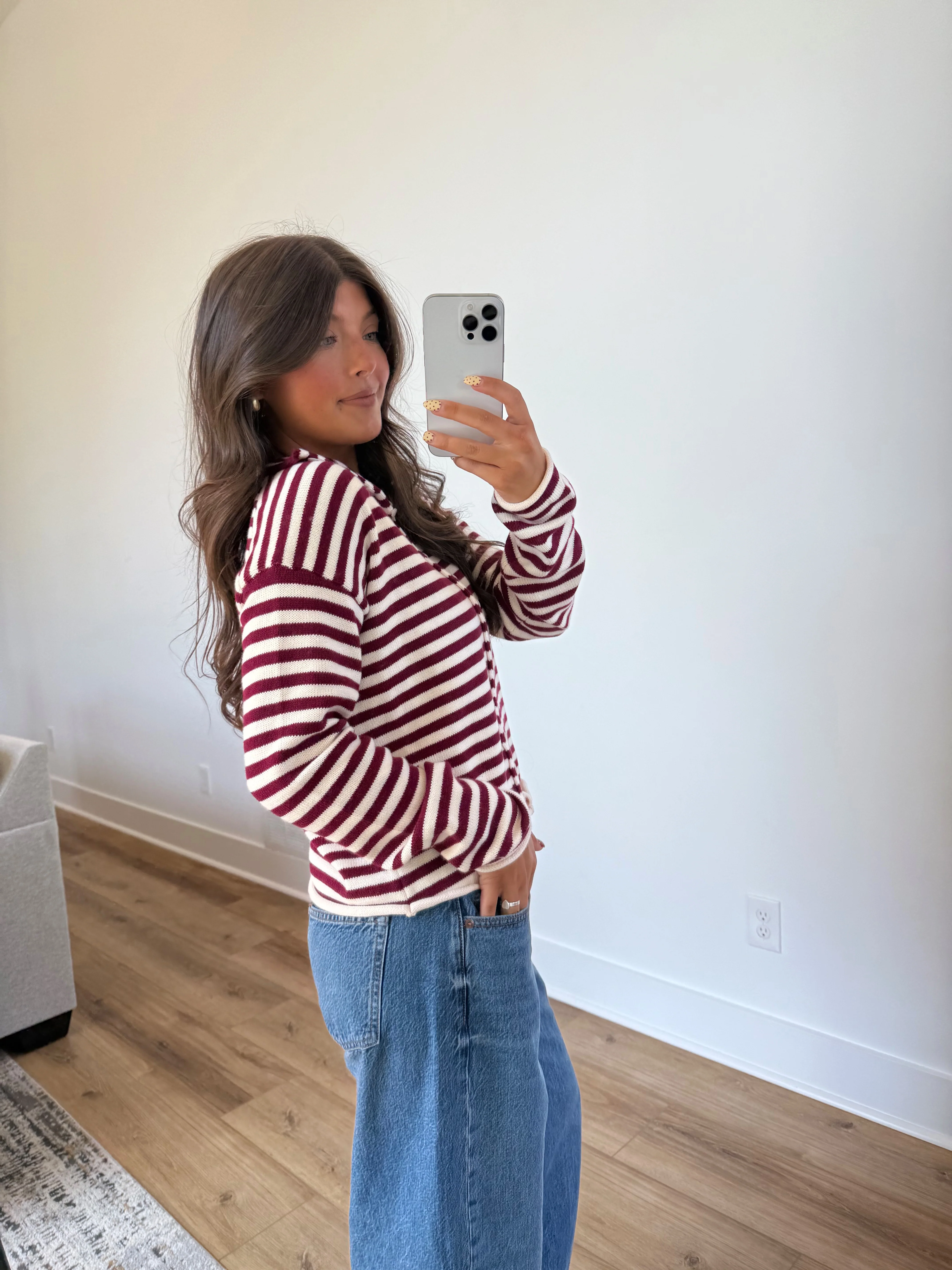 Cranberry Cashmere Sweater - Image 3