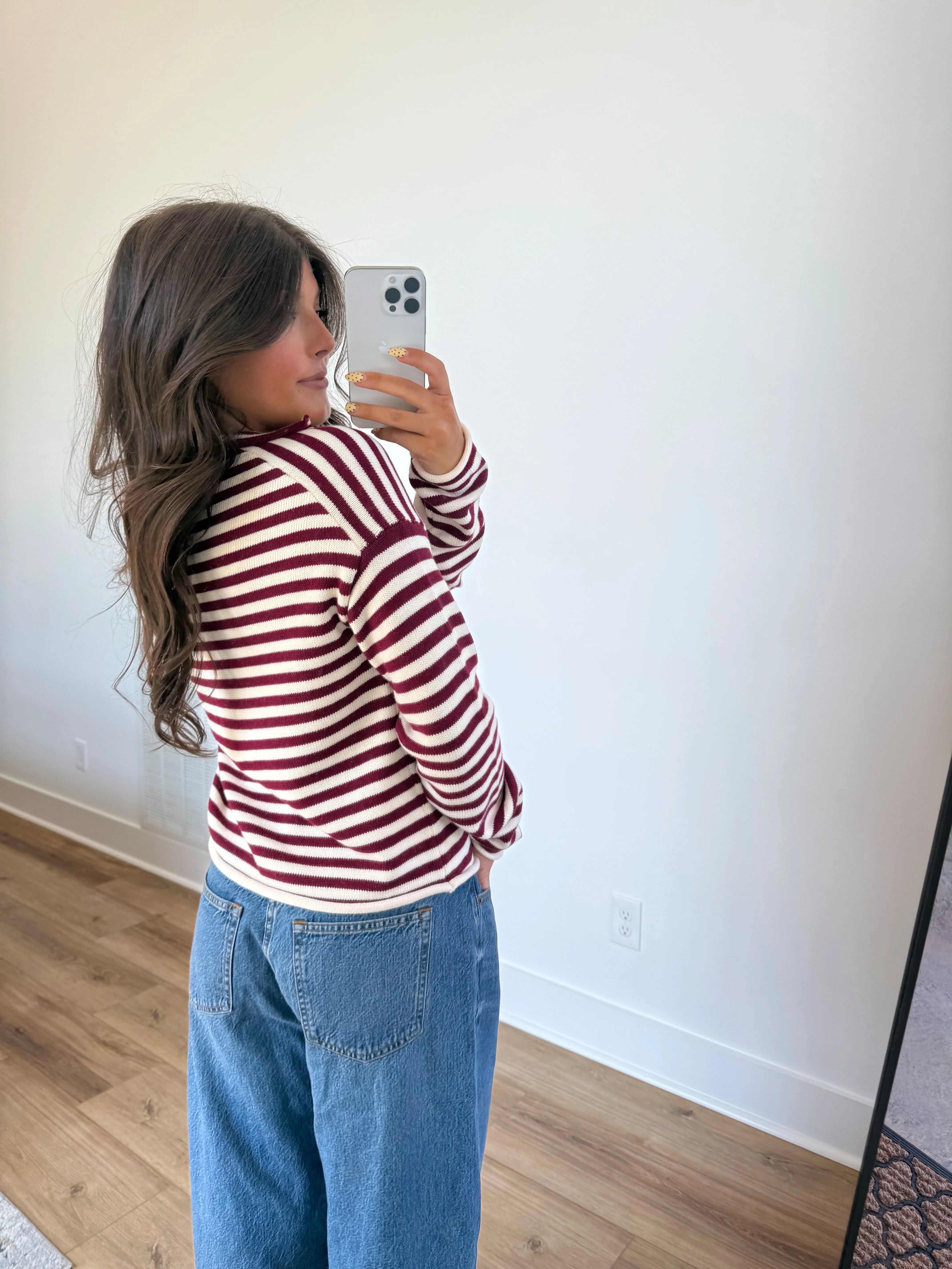 Cranberry Cashmere Sweater - Image 6