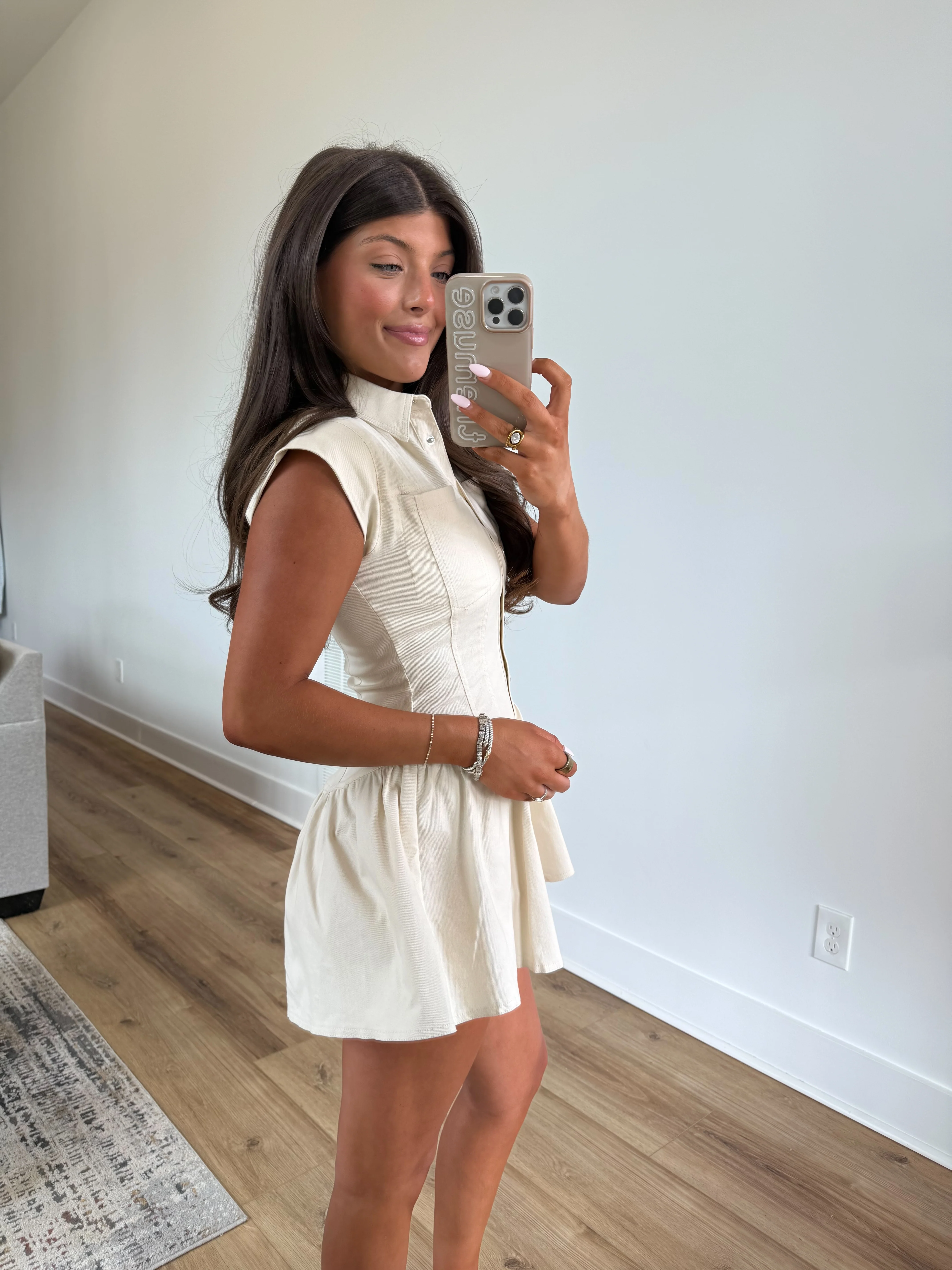 Cream Flare Romper - Image 3