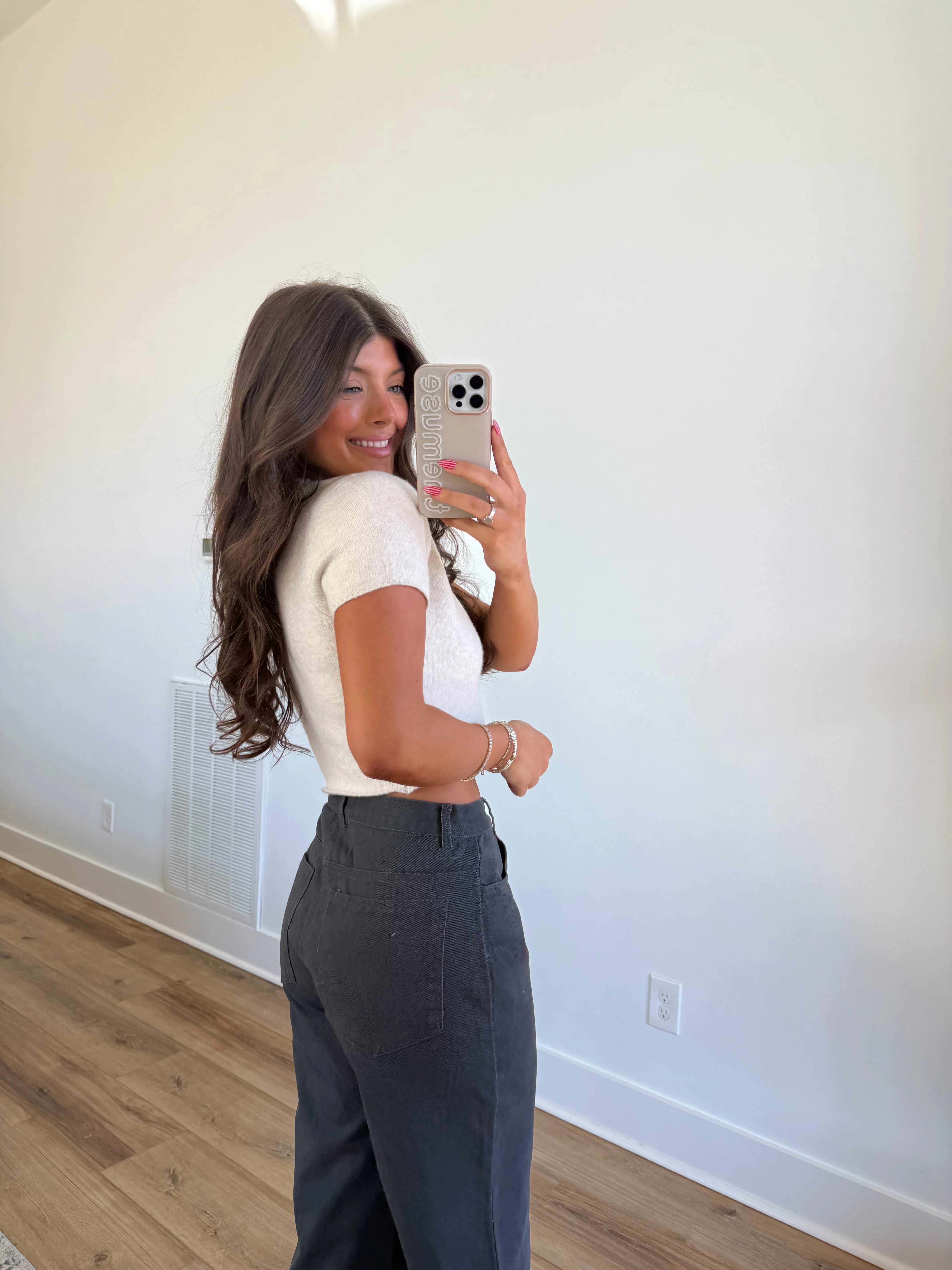 Cream Knit Crop - Image 4