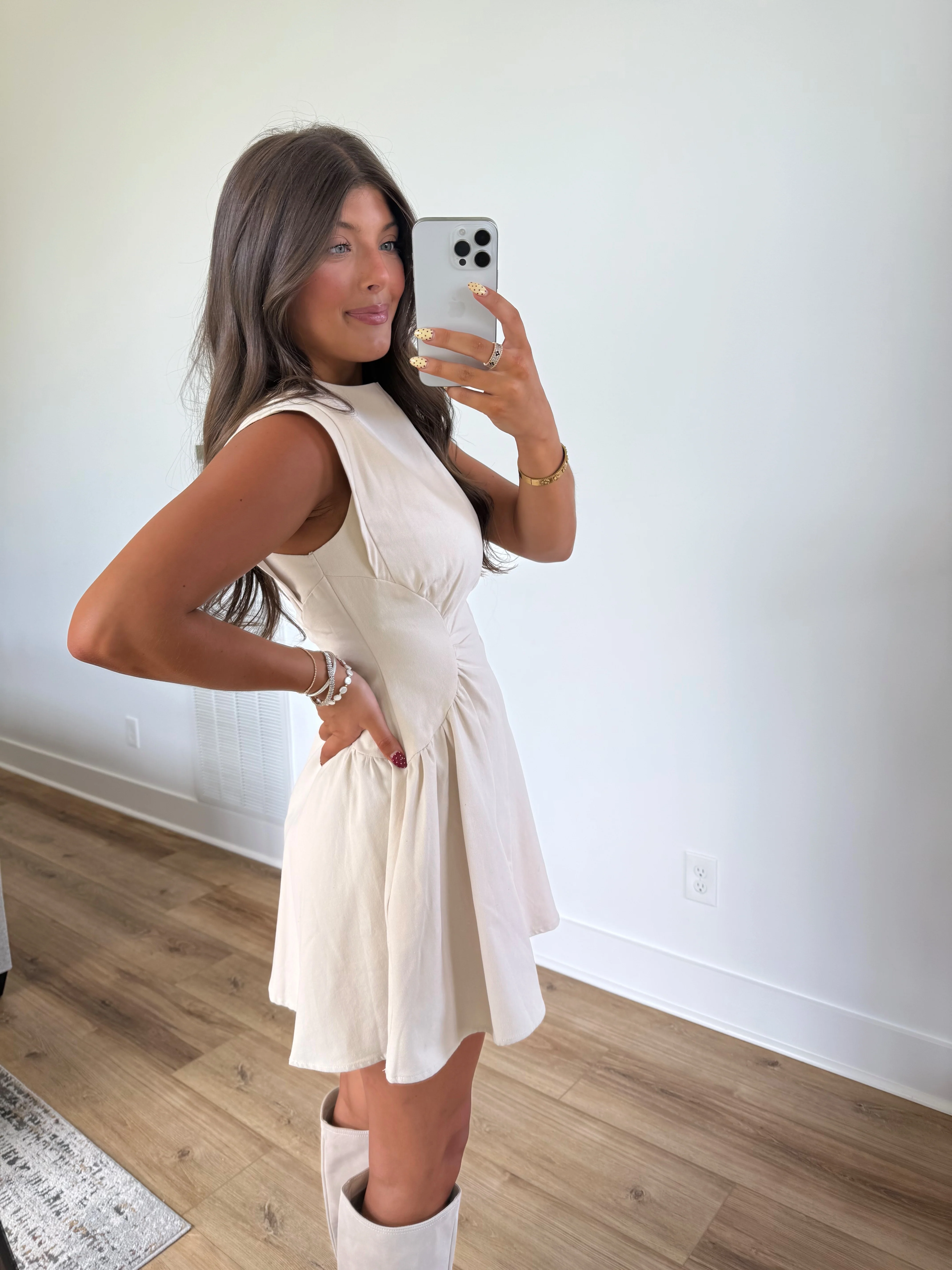 Cream Pecan Dress (Restock) - Image 3