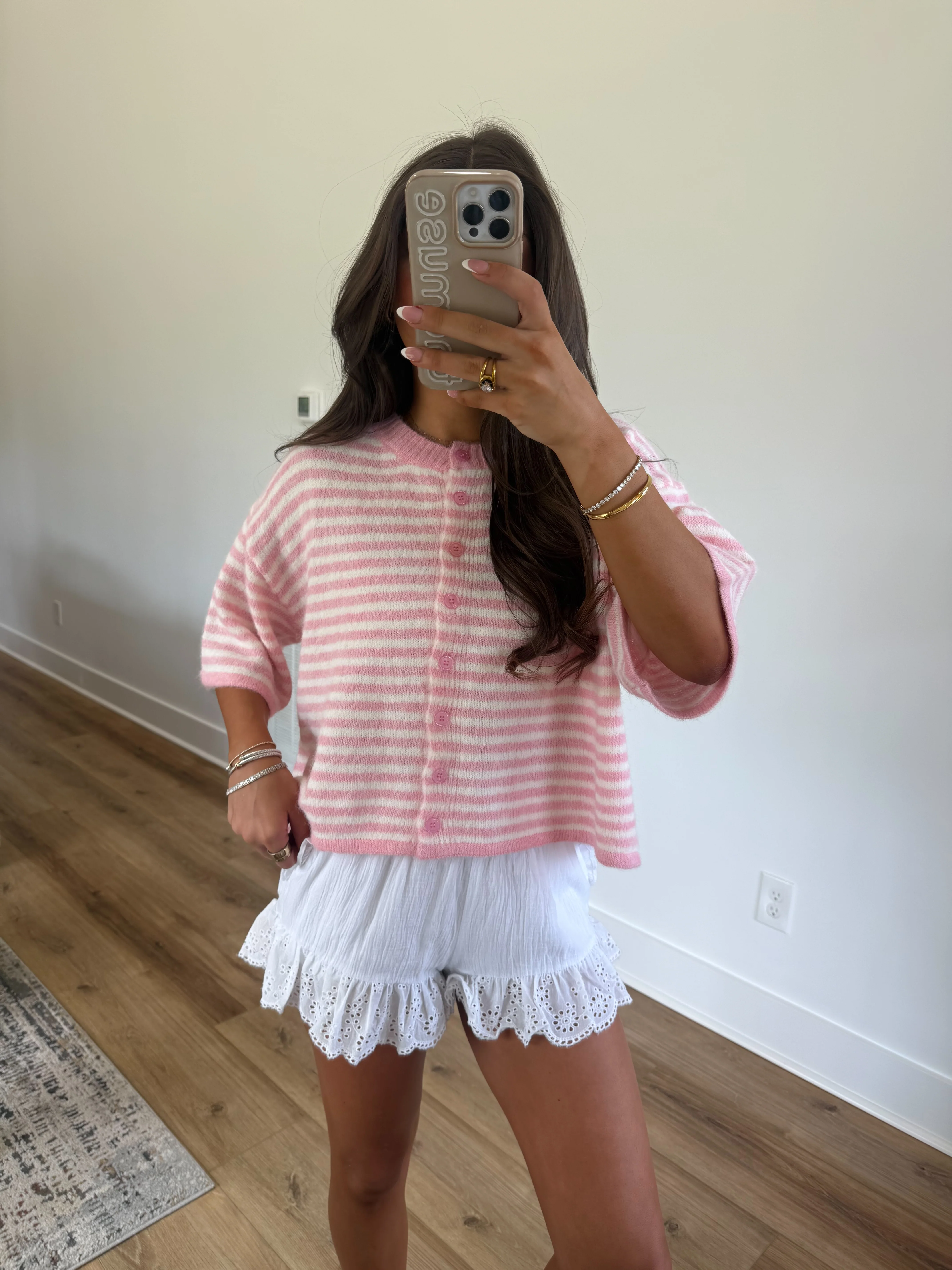 Cream Ruffle Shorts - Image 3