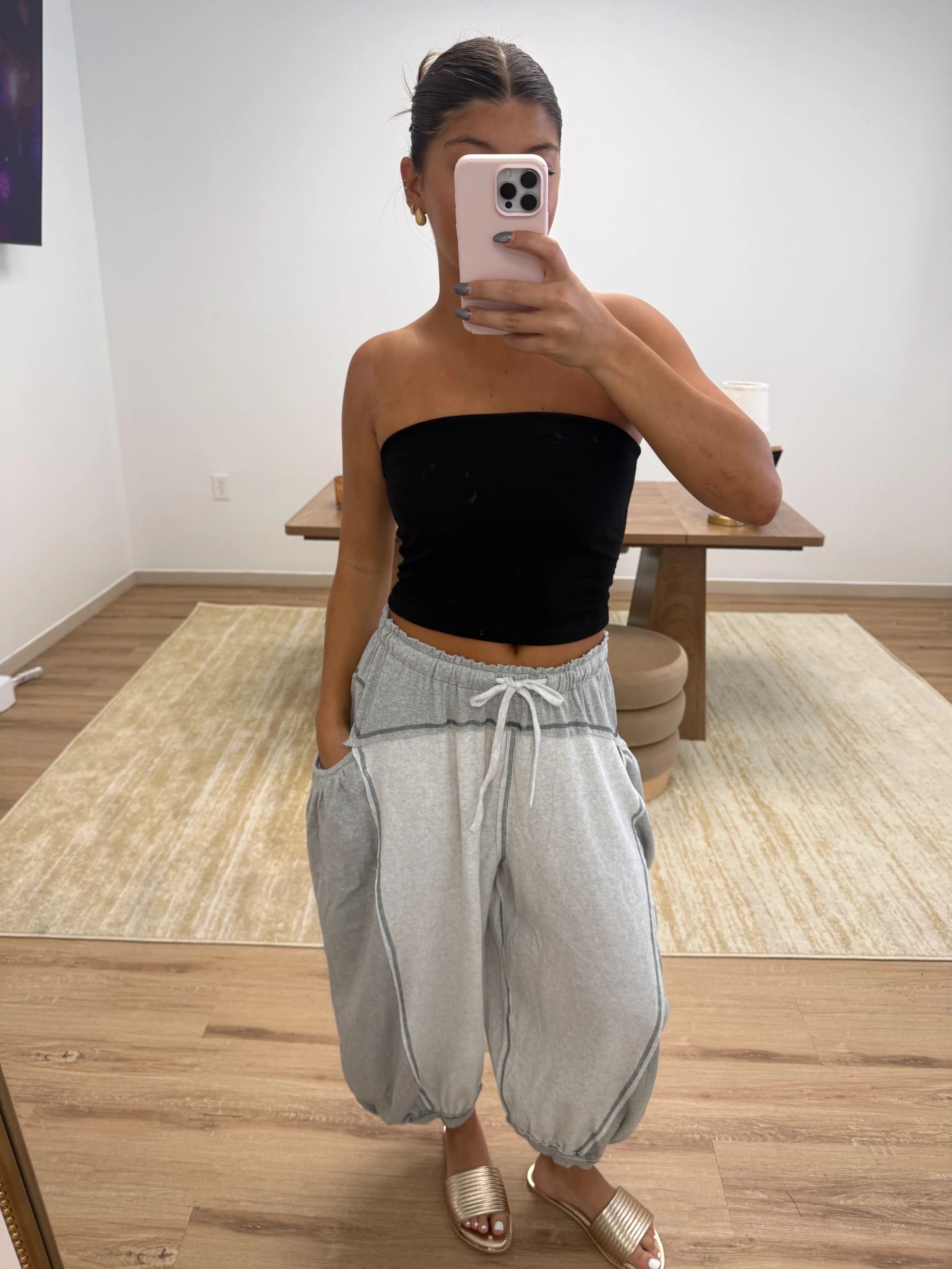 Black Scrunch Tube Top - Image 4