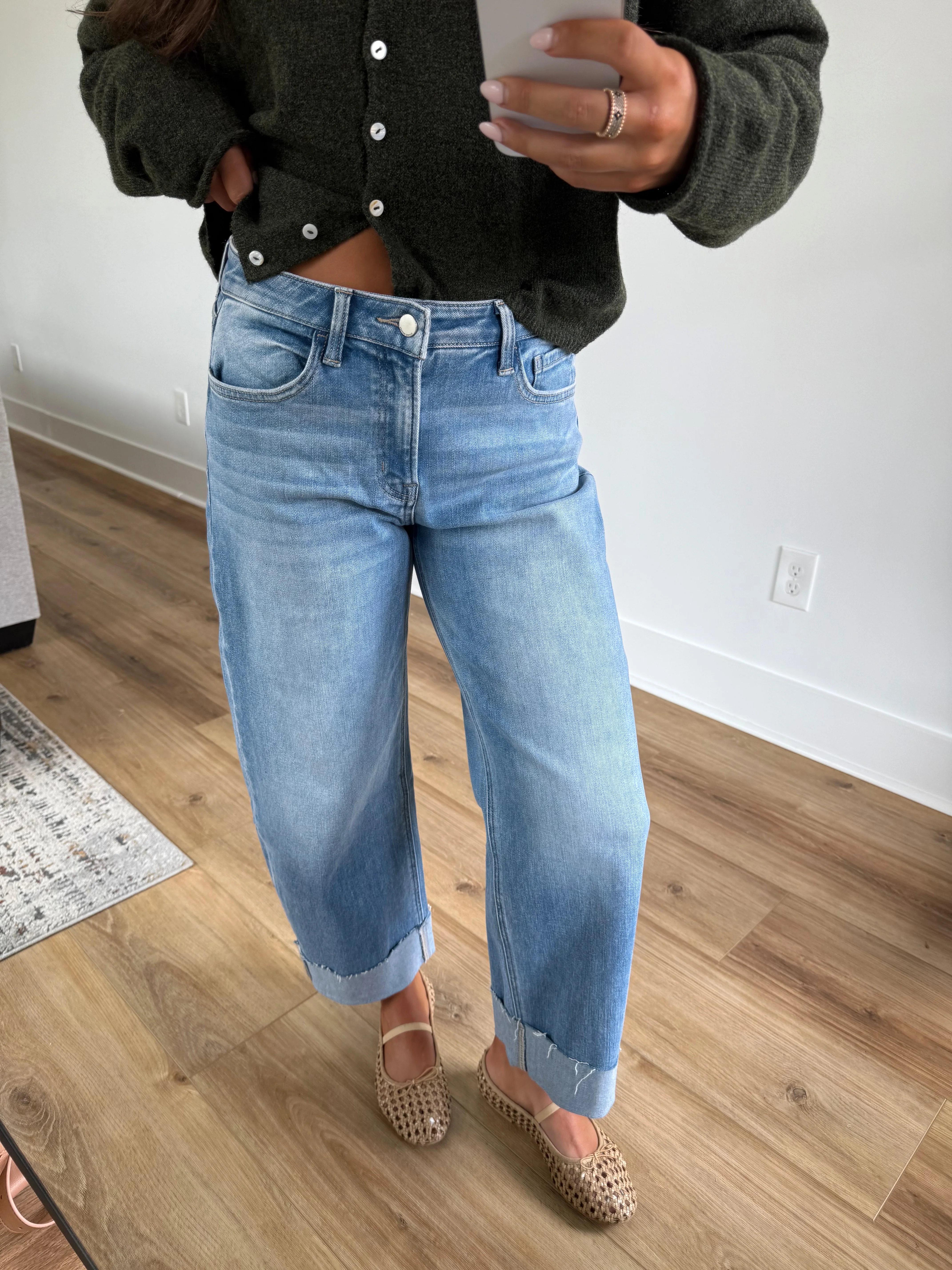 Cuffed Barrel Jeans - Image 3