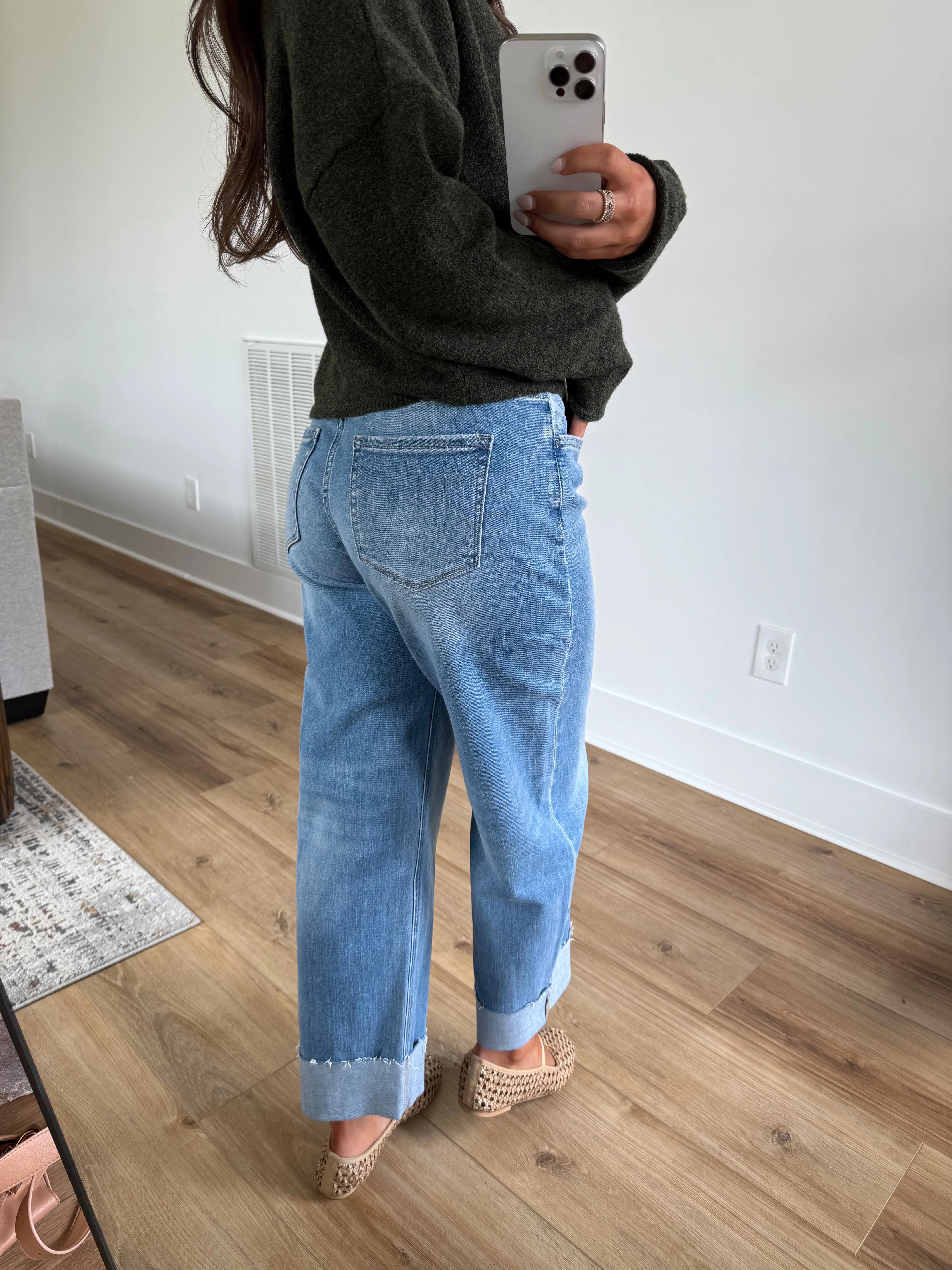 Cuffed Barrel Jeans - Image 6