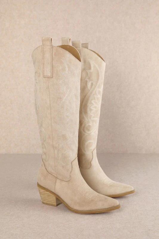 Daisy Cowgirl Boot (Cream) (Restock) - Image 4