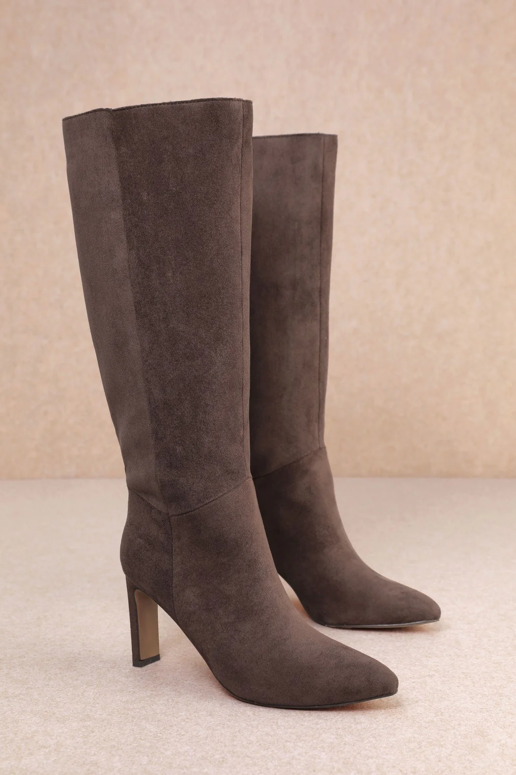 Dark Brown Suede Boots - Image 3