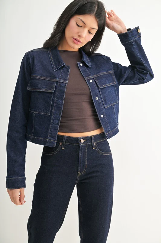 Dark Denim Jacket - Image 10