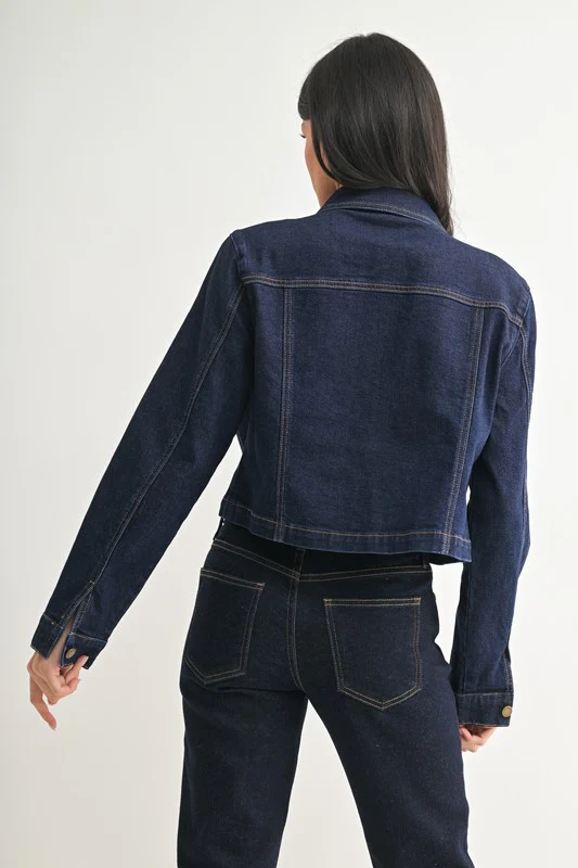 Dark Denim Jacket - Image 11