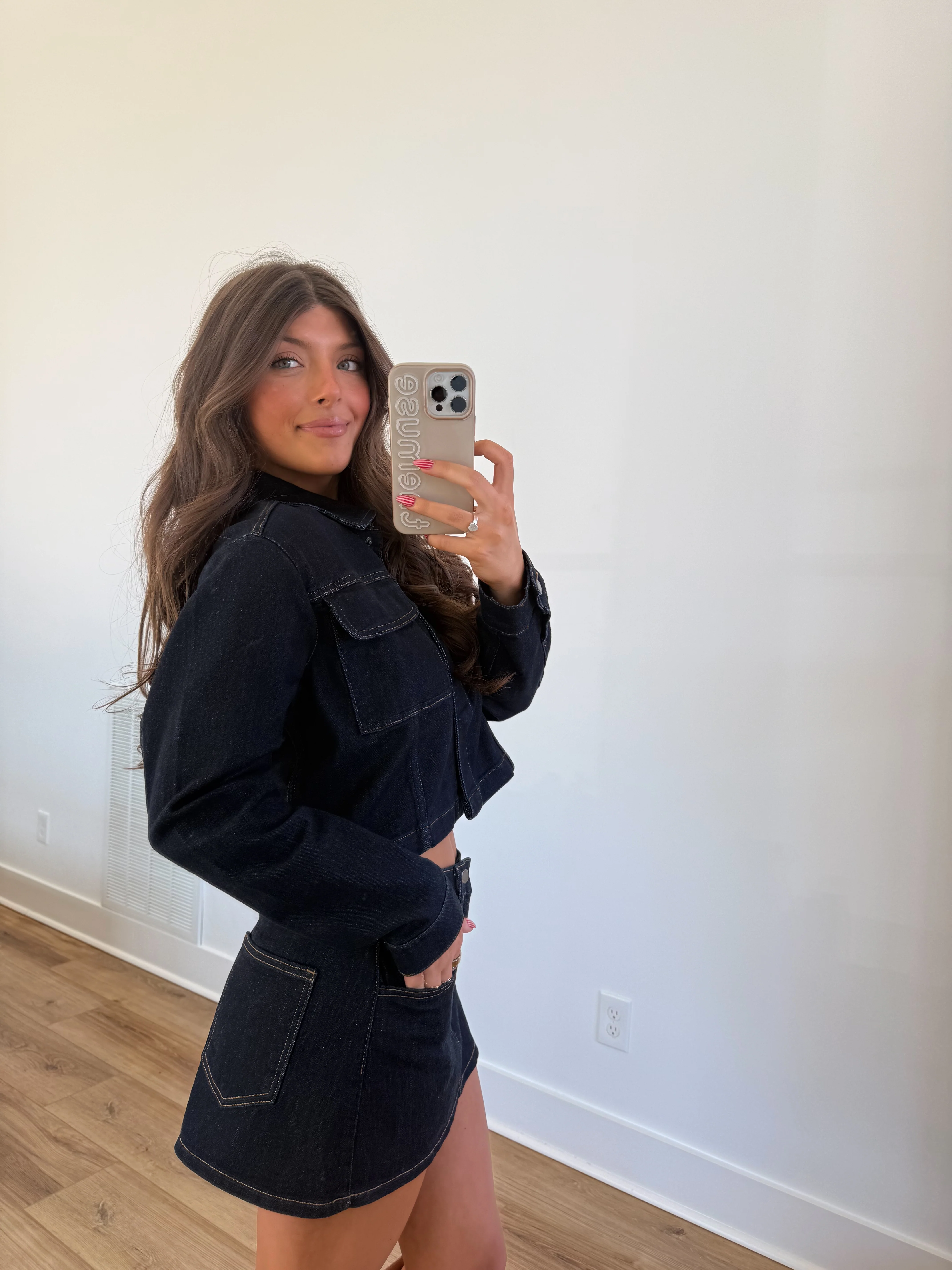 Dark Denim Jacket - Image 3