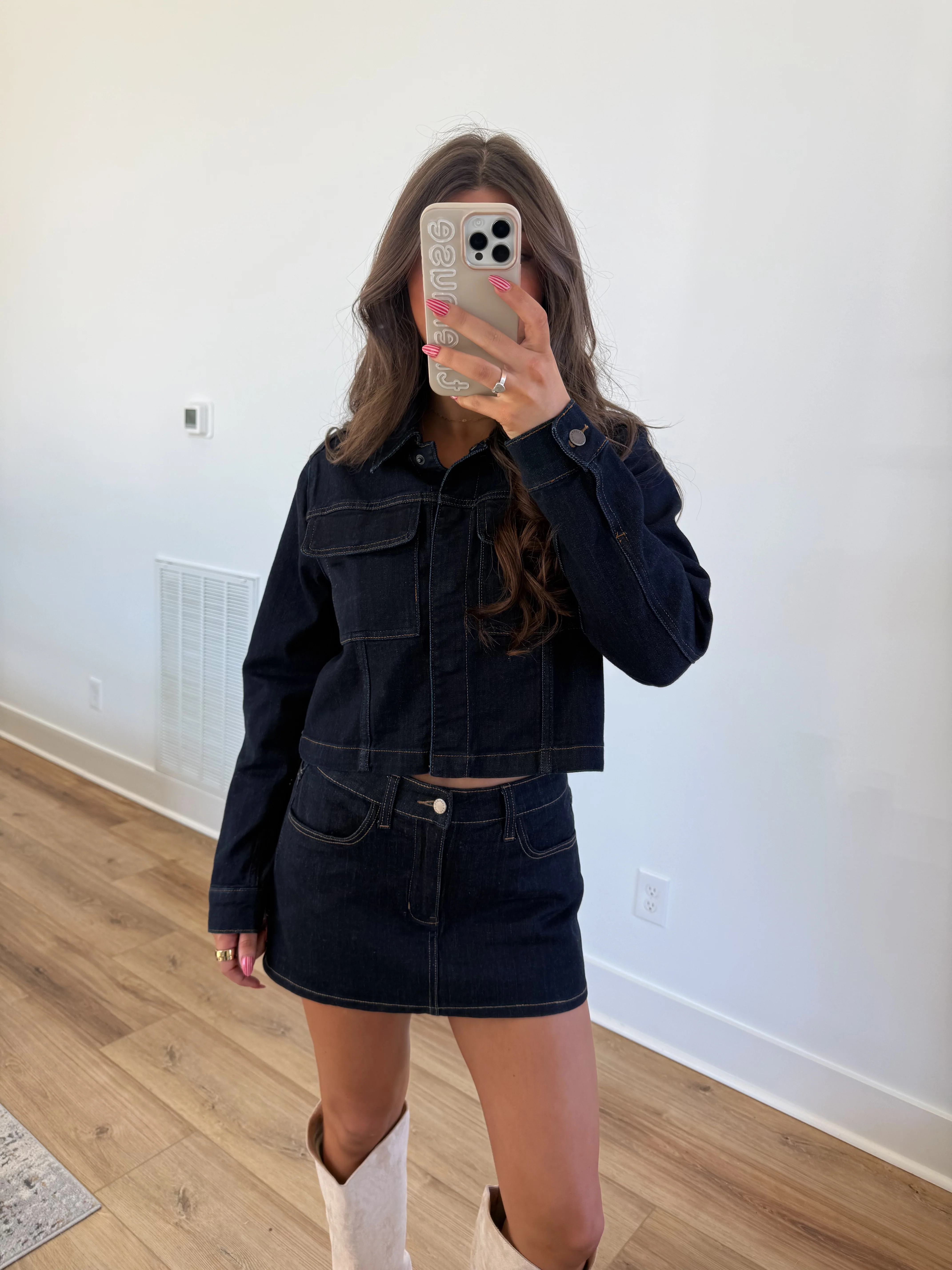 Dark Denim Jacket - Image 4