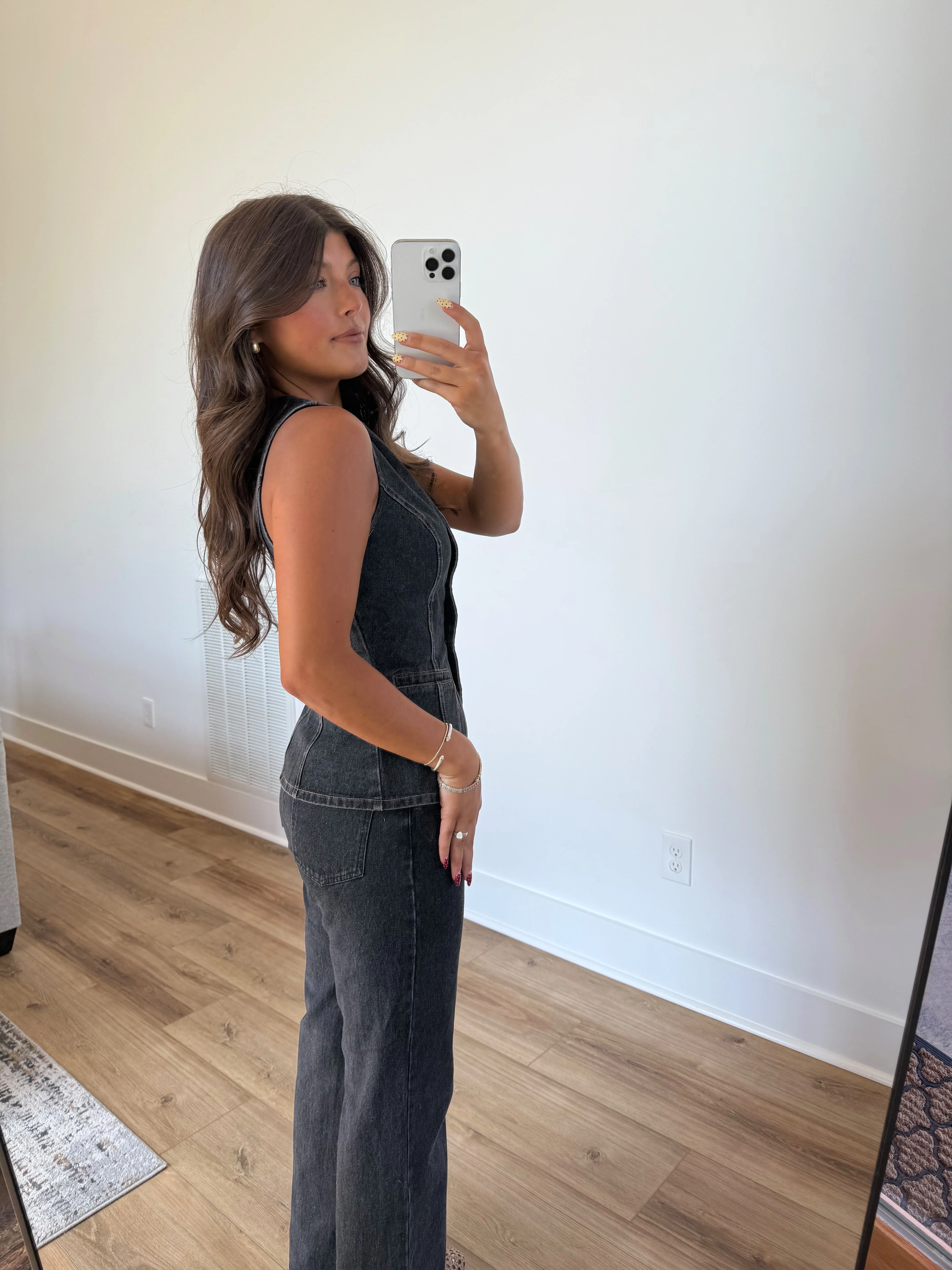 Dark Denim Low Waisted Set - Image 4