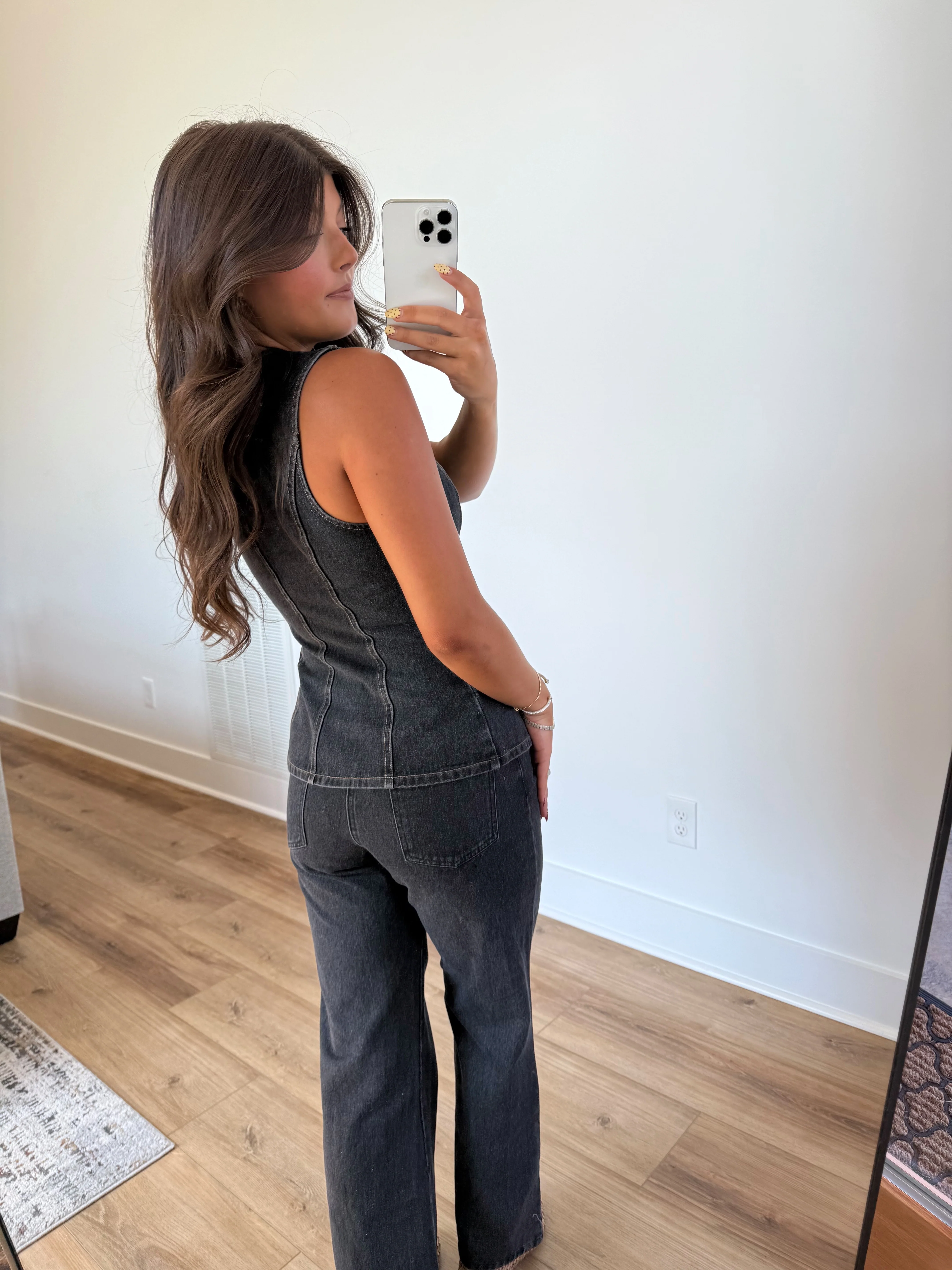 Dark Denim Low Waisted Set - Image 5