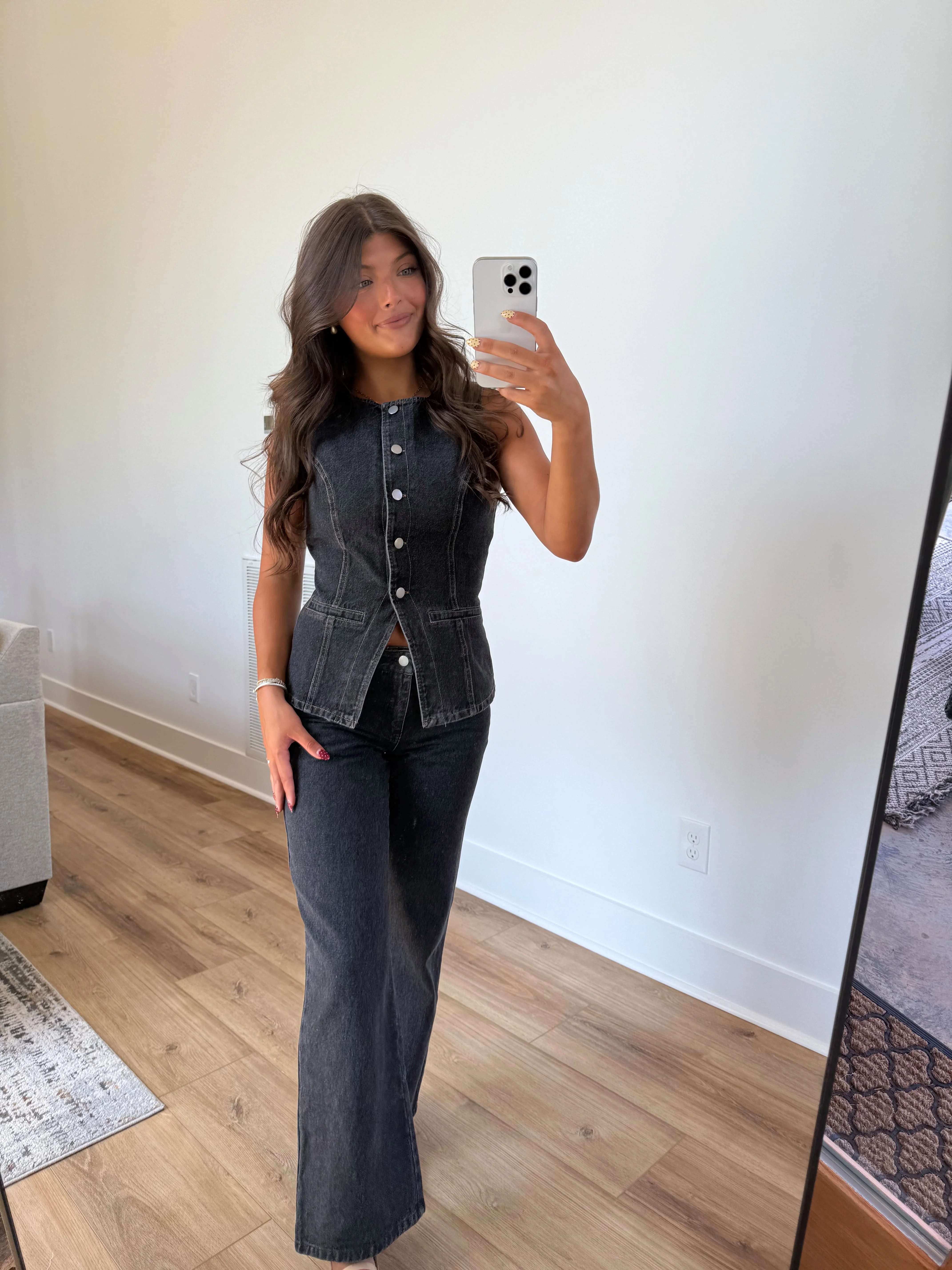 Dark Denim Low Waisted Set - Image 6