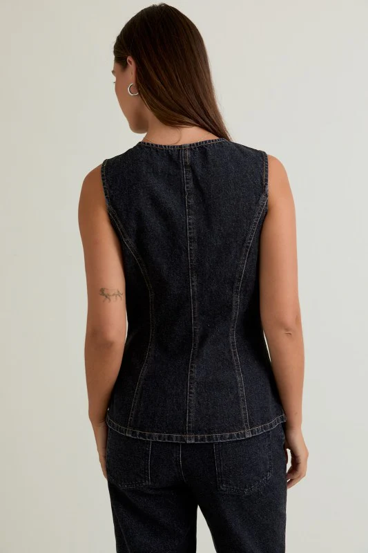Dark Denim Low Waisted Set - Image 7