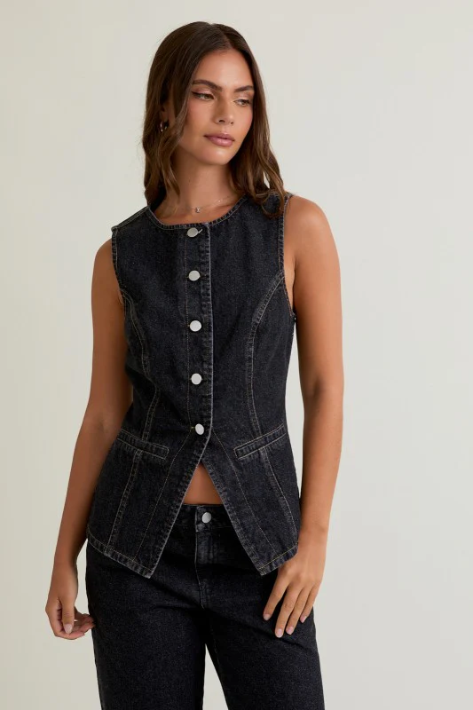 Dark Denim Low Waisted Set - Image 8