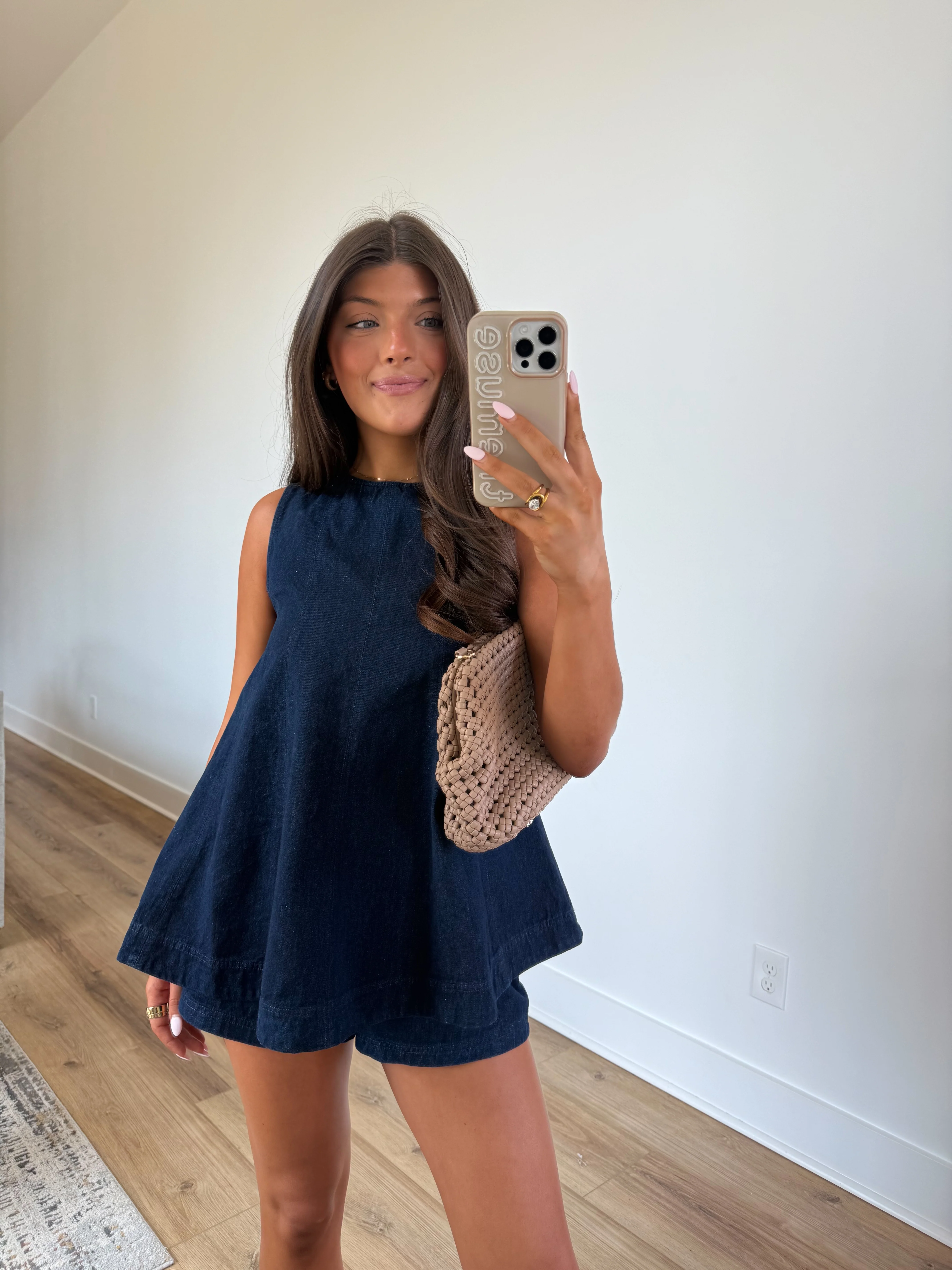 Dark Denim Shorts Set - Image 2