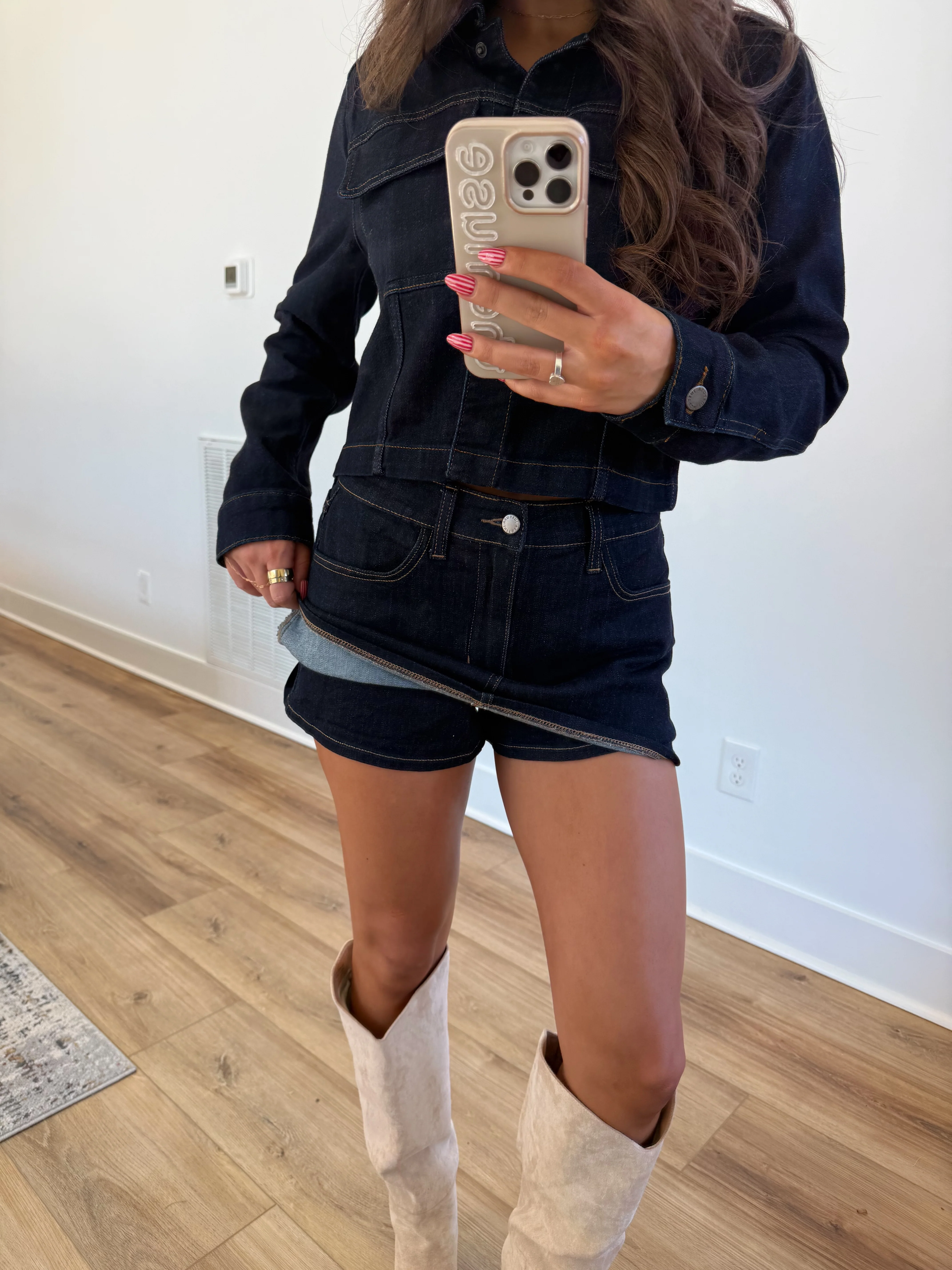 Dark Denim Skort - Image 4