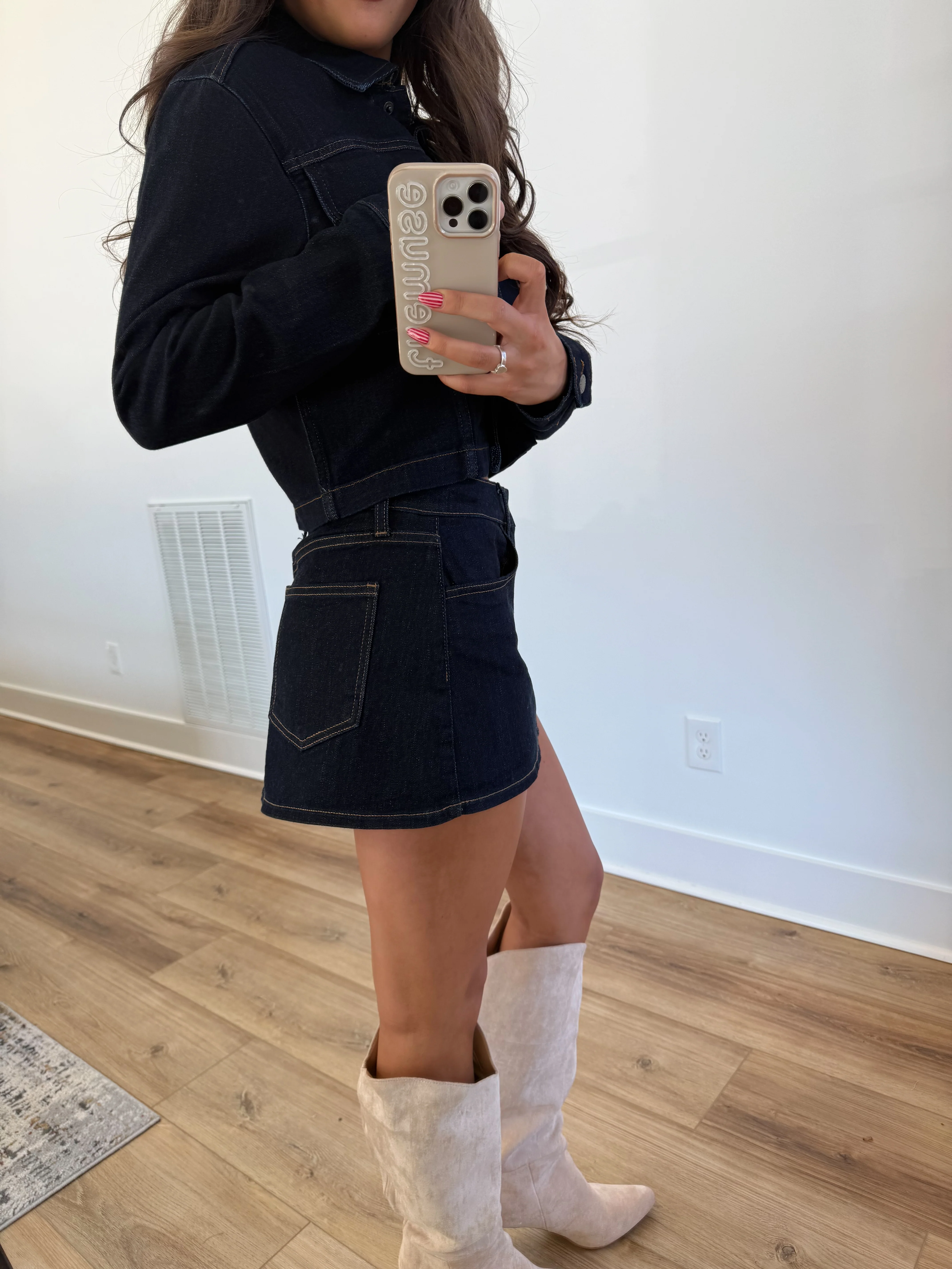 Dark Denim Skort - Image 5