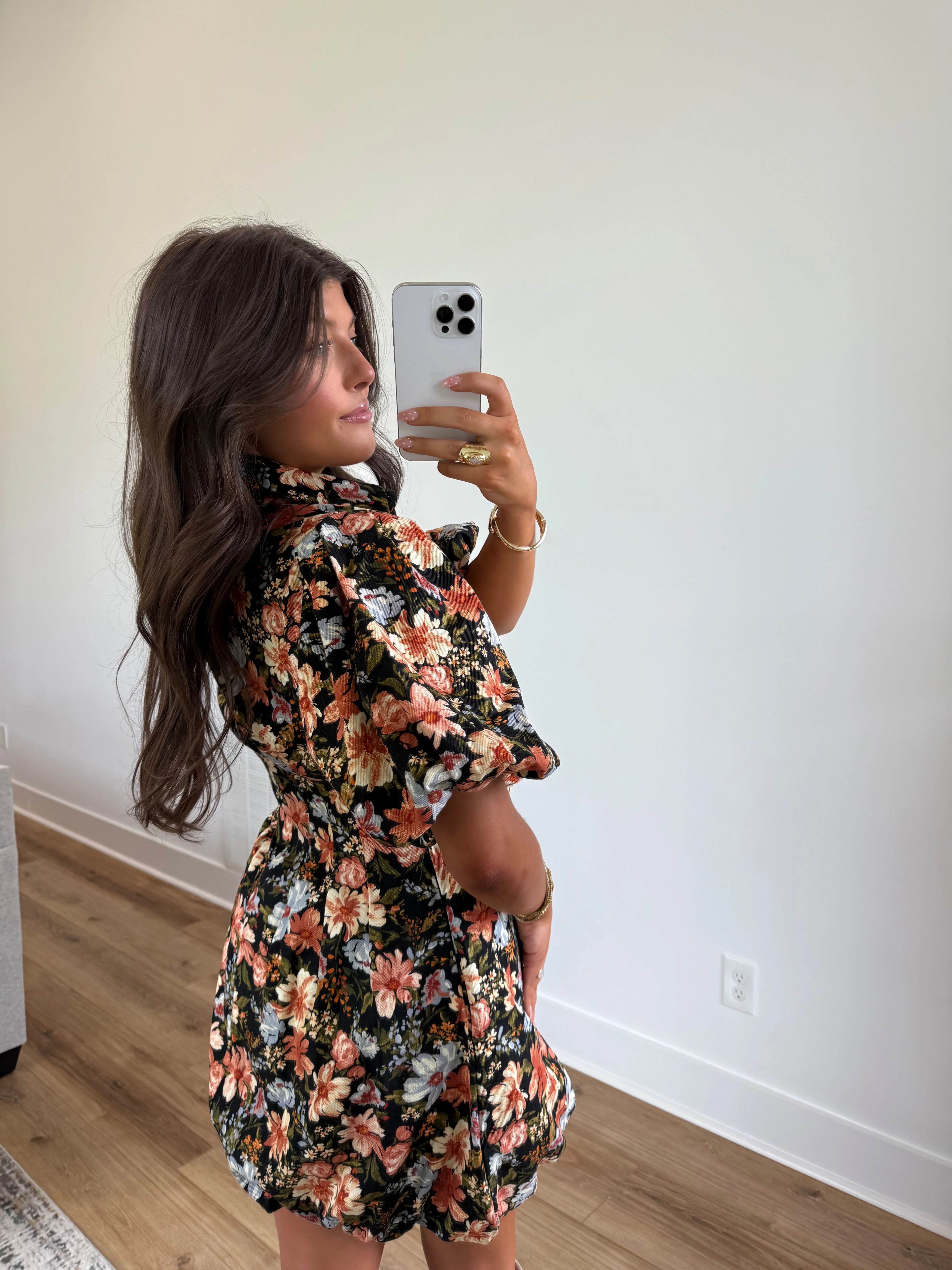 Dela Fall Flowers Bubble Dress - Image 6