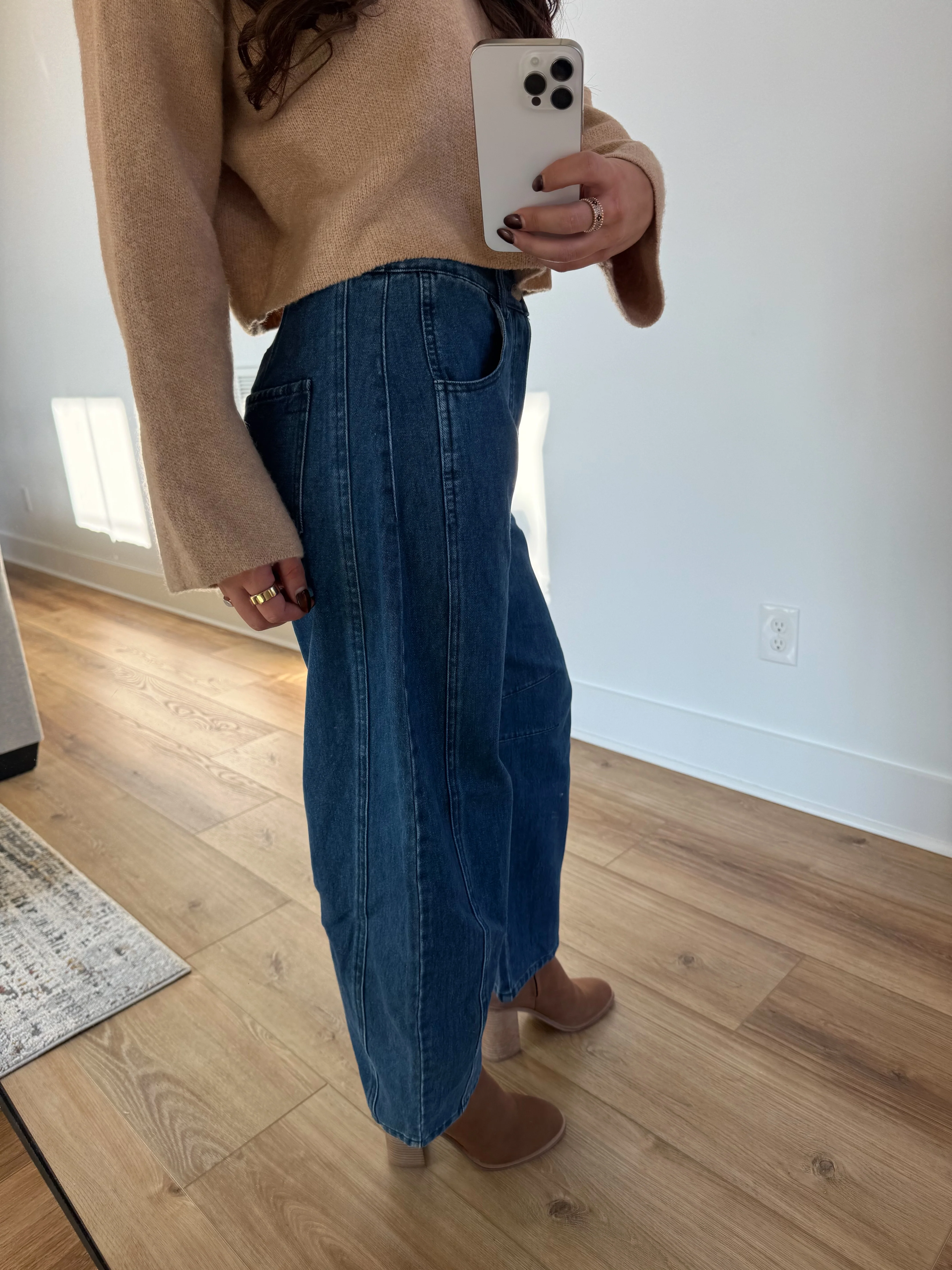 Denim Barrel Jeans - Image 3
