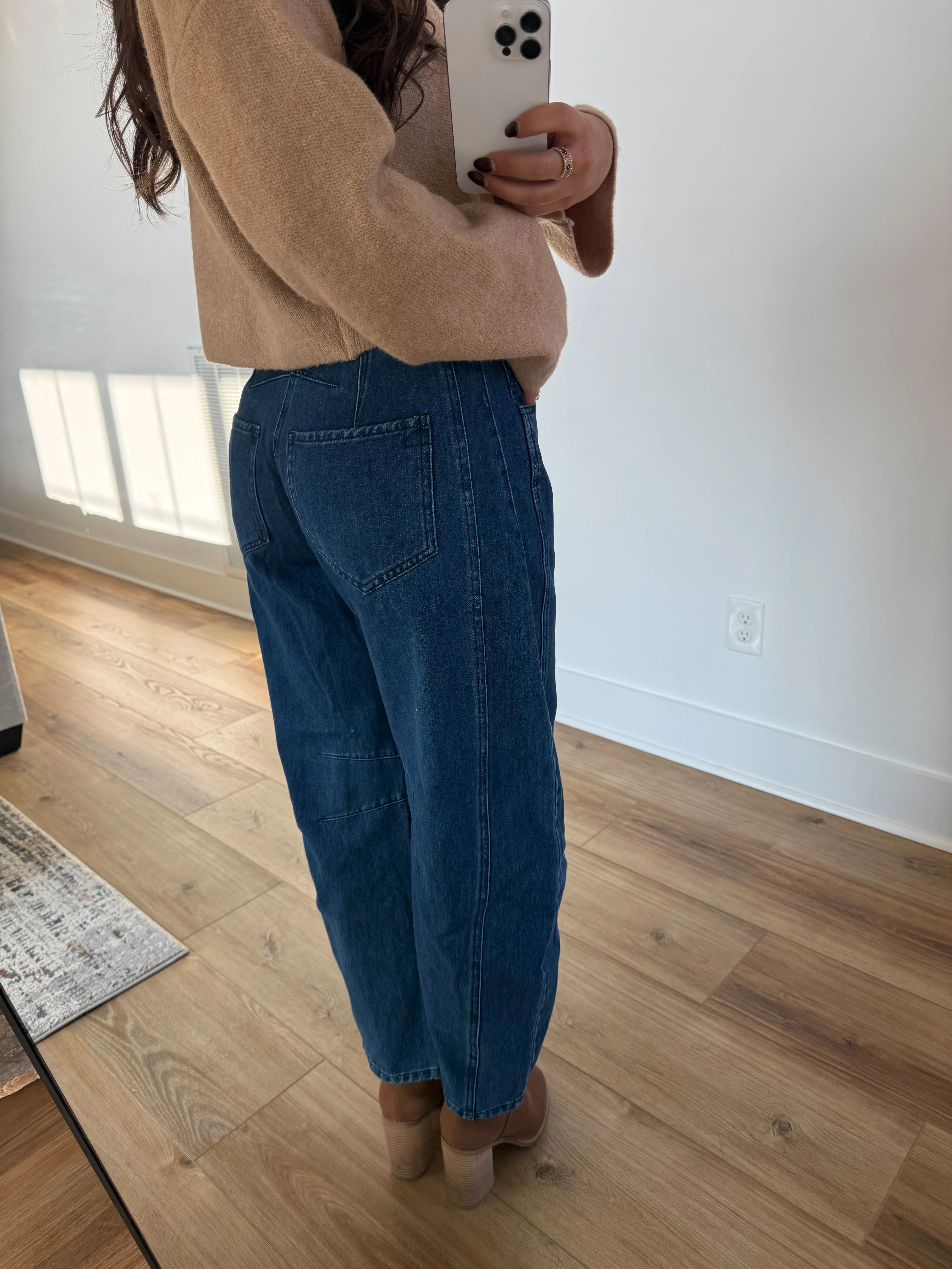 Denim Barrel Jeans - Image 4
