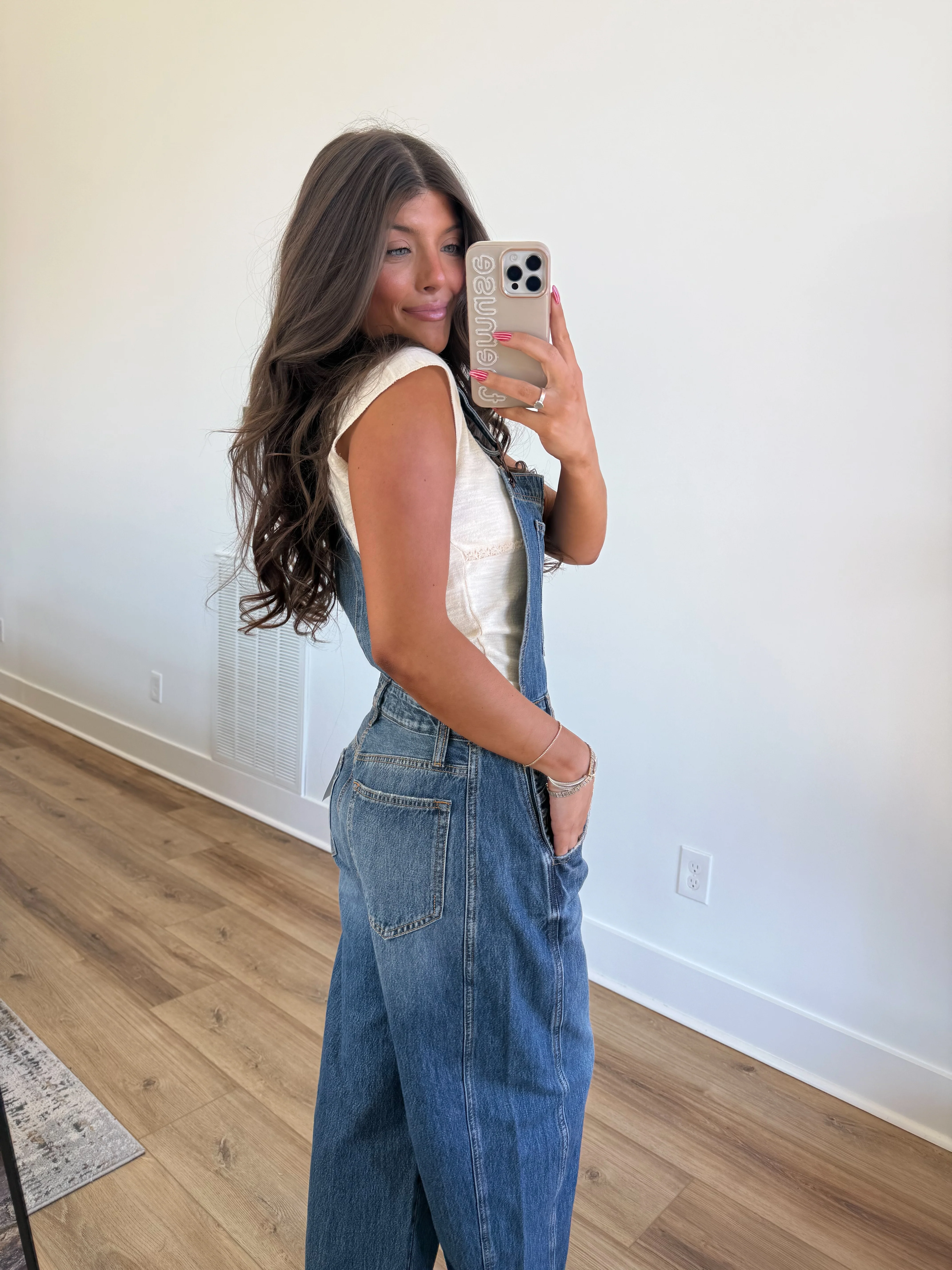 Denim Barrel Overalls - Image 4