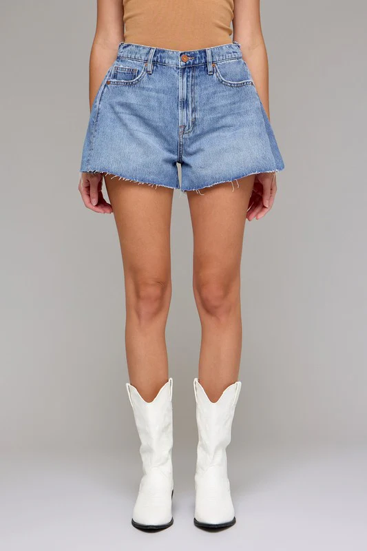Denim Flare Shorts (Restock) - Image 7