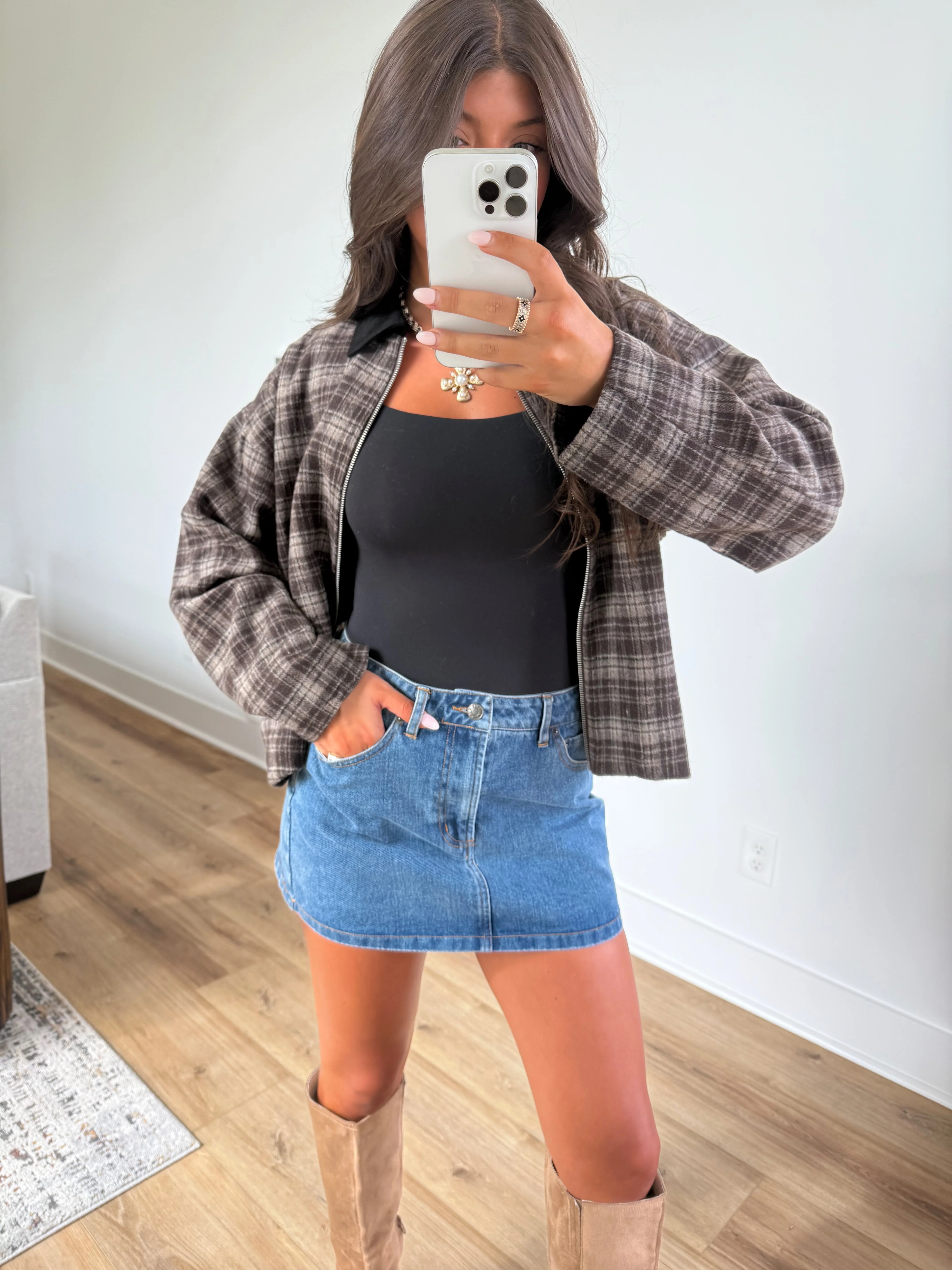 Denim Mini Skirt - Image 2