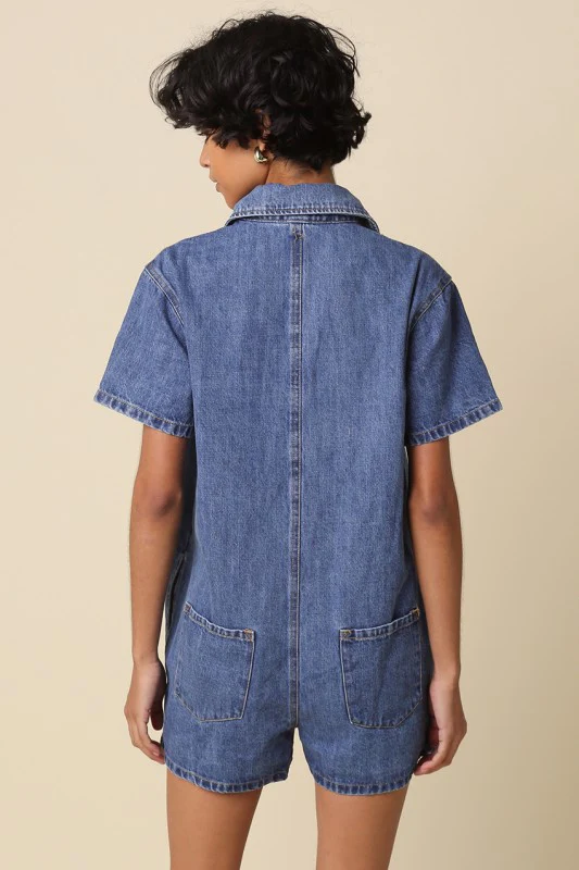 Denim T-Shirt Romper - Image 7