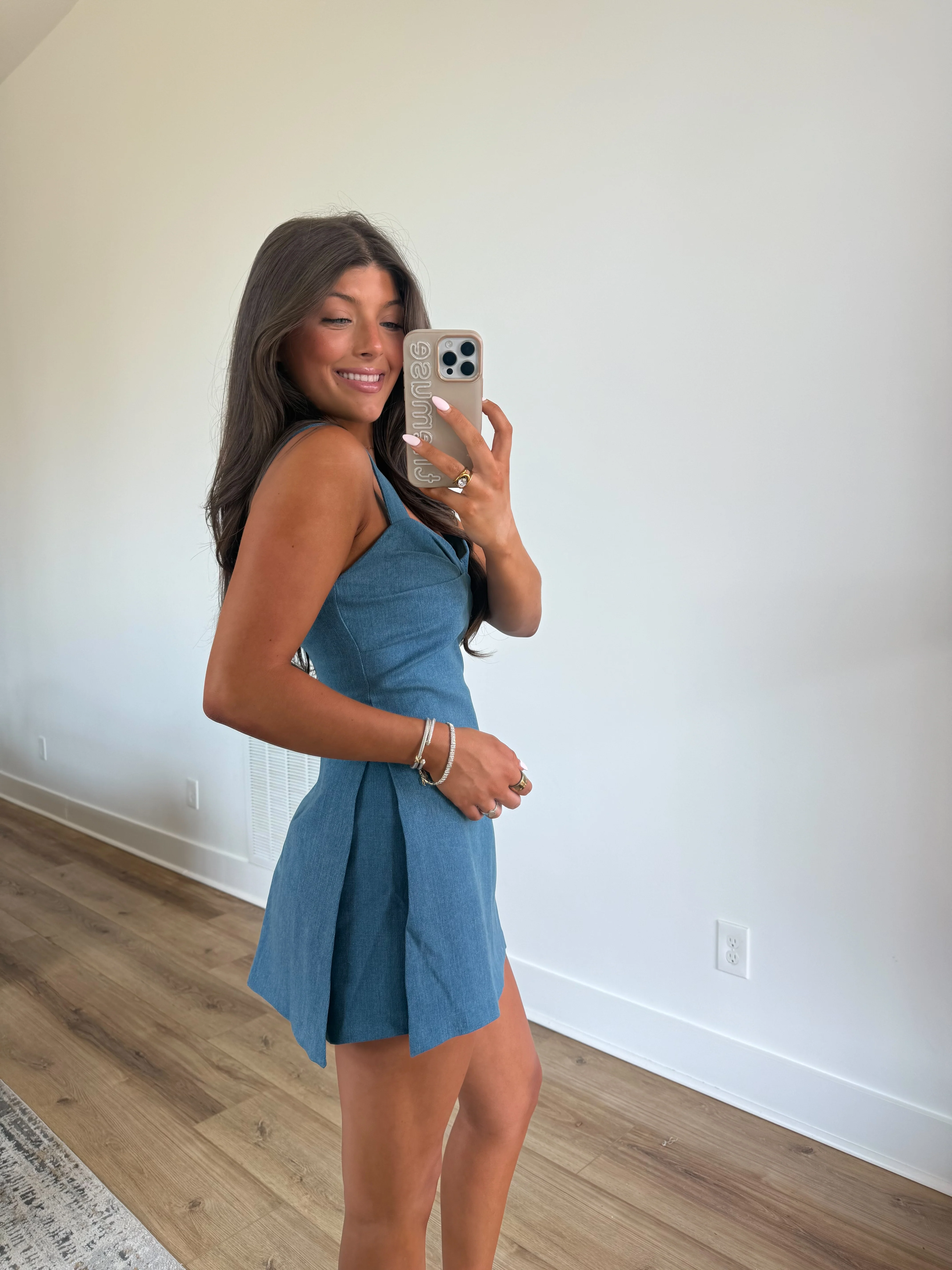 Denim Twist Romper - Image 4