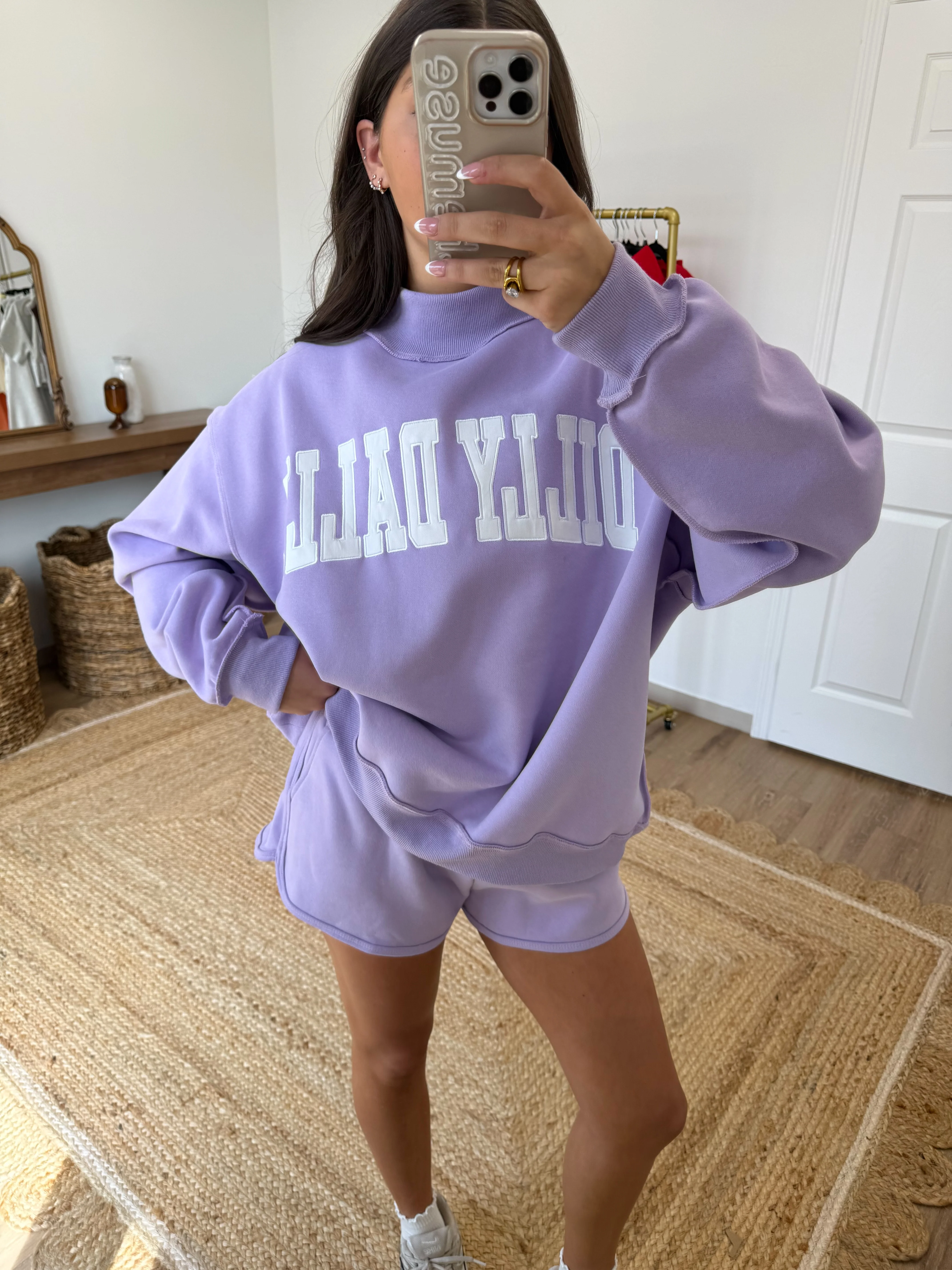Dilly Dally Lavender SweatShirt - Image 2