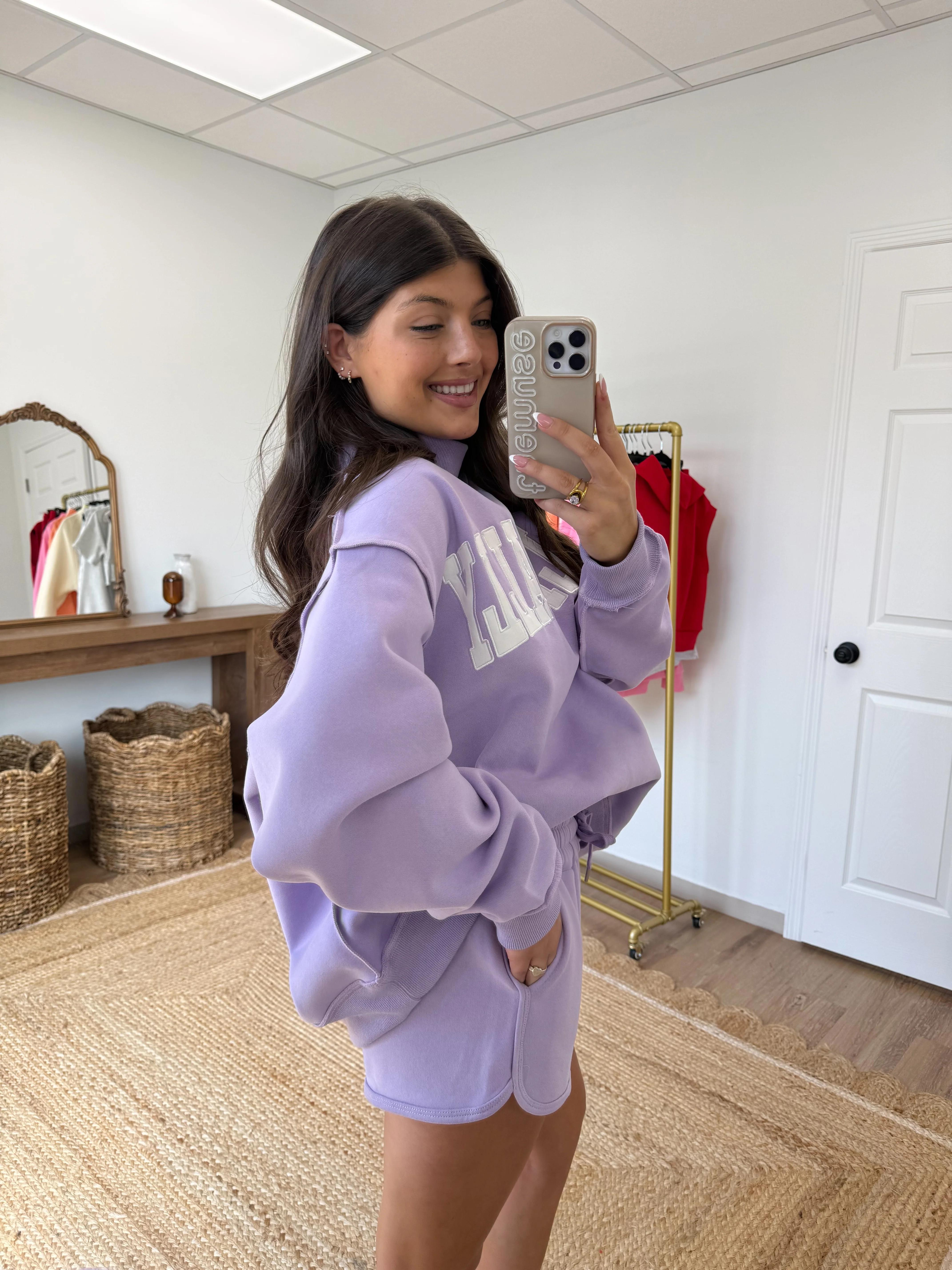 Dilly Dally Lavender SweatShirt - Image 3