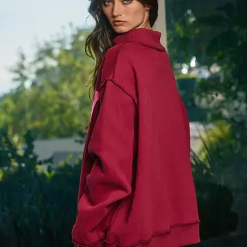 Dilly Dally Mockneck (Burgundy) - Image 7