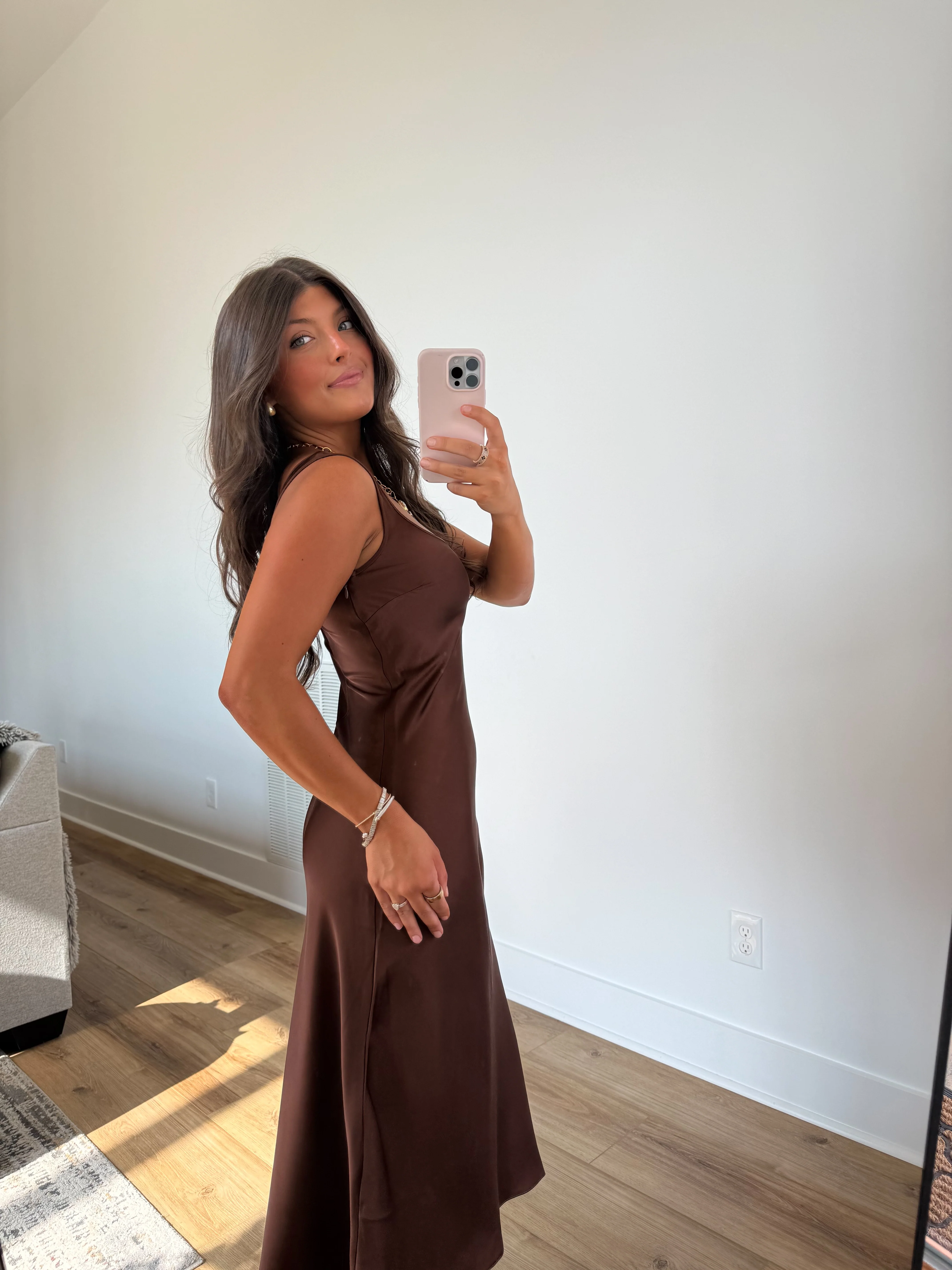 Espresso Slip Dress - Image 2