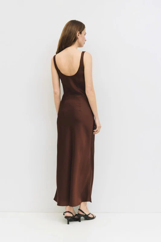 Espresso Slip Dress - Image 8