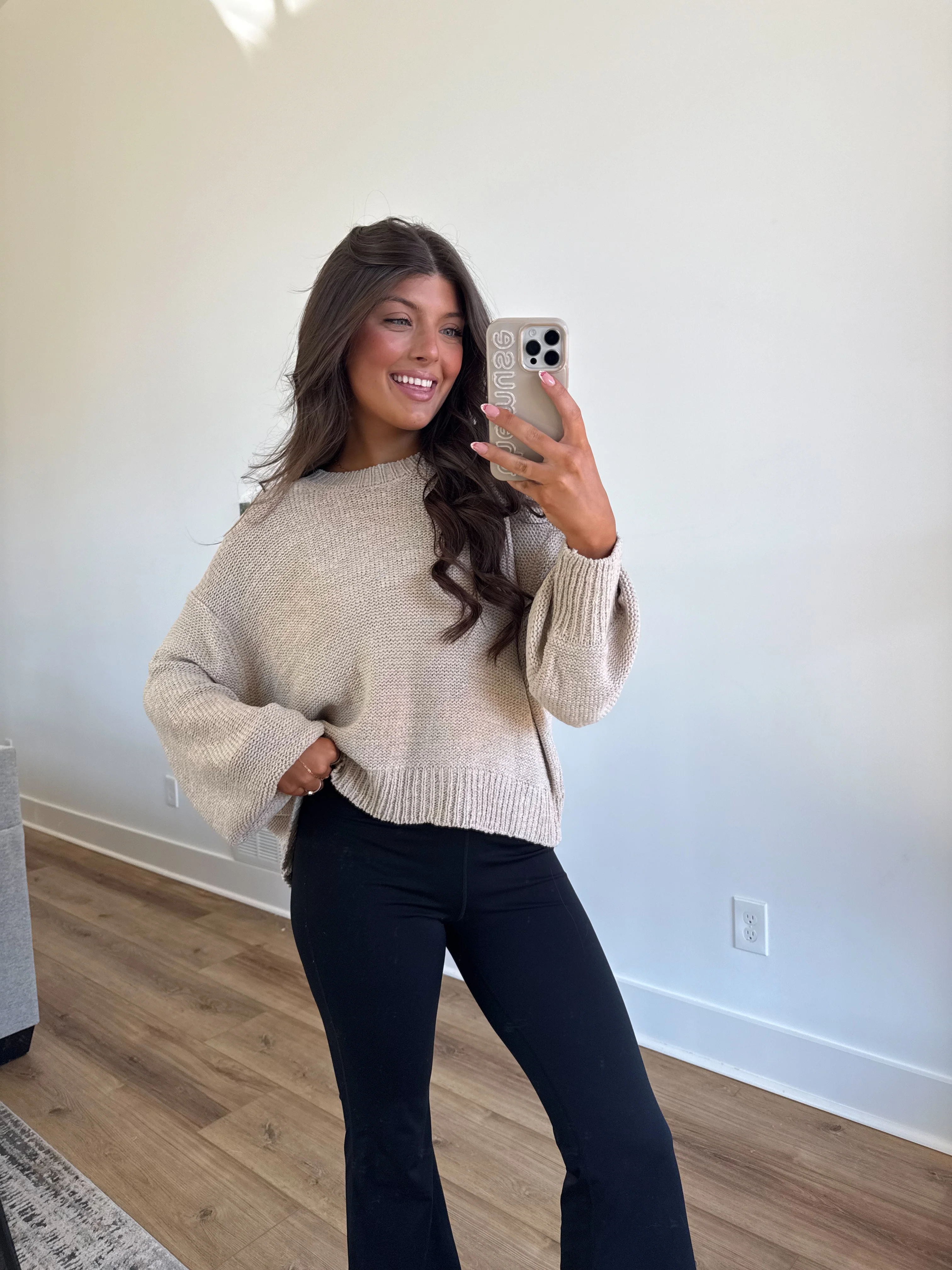 Essential Knit Sweater (Beige) - Image 5
