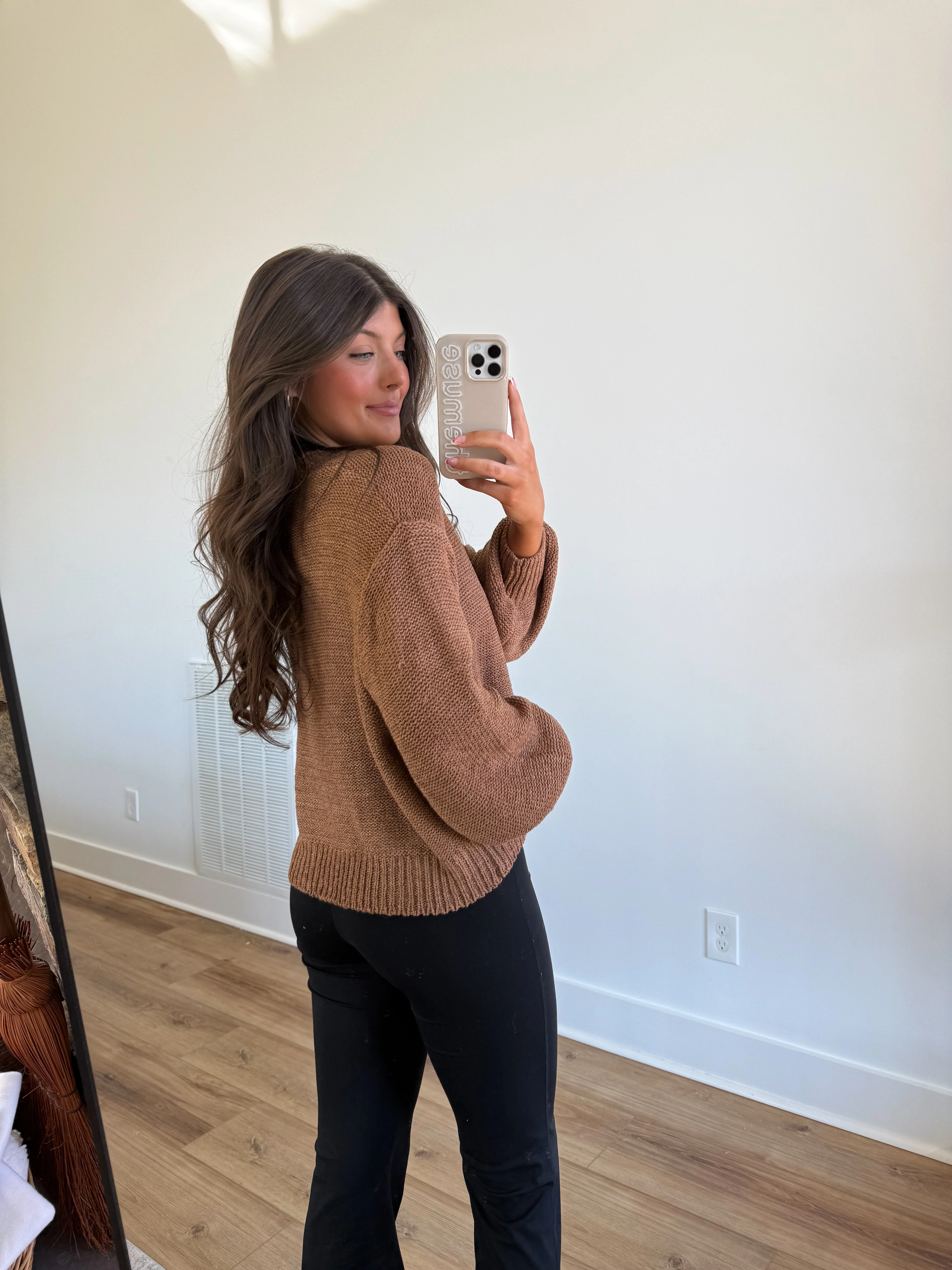 Essential Knit Sweater (Camel) - Image 3