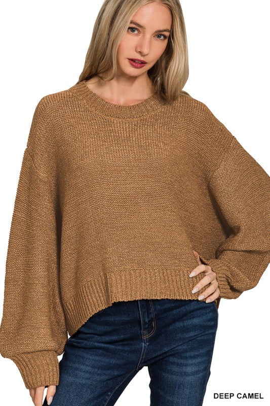 Essential Knit Sweater (Camel) - Image 6