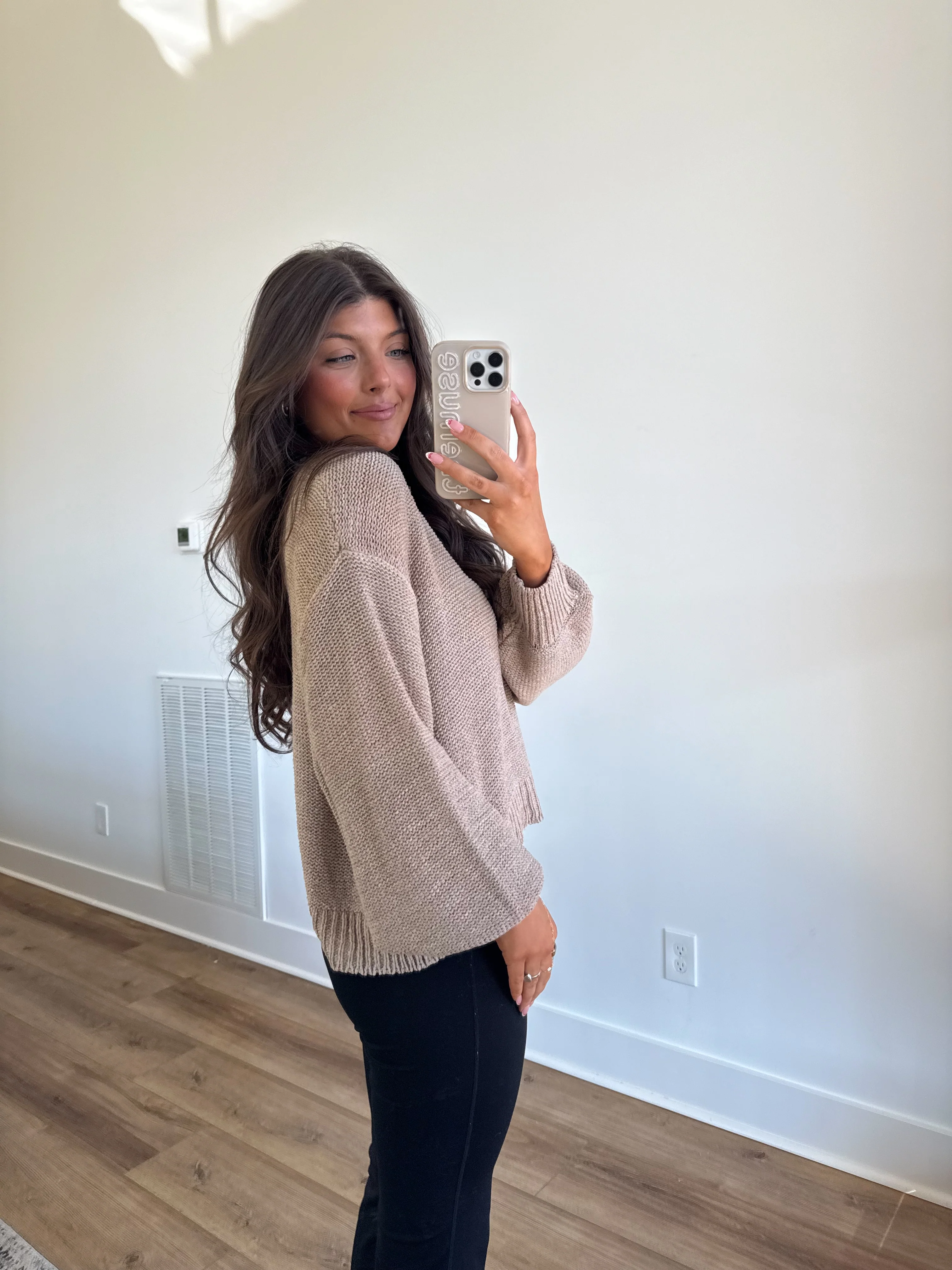 Essential Knit Sweater (Mocha) - Image 3