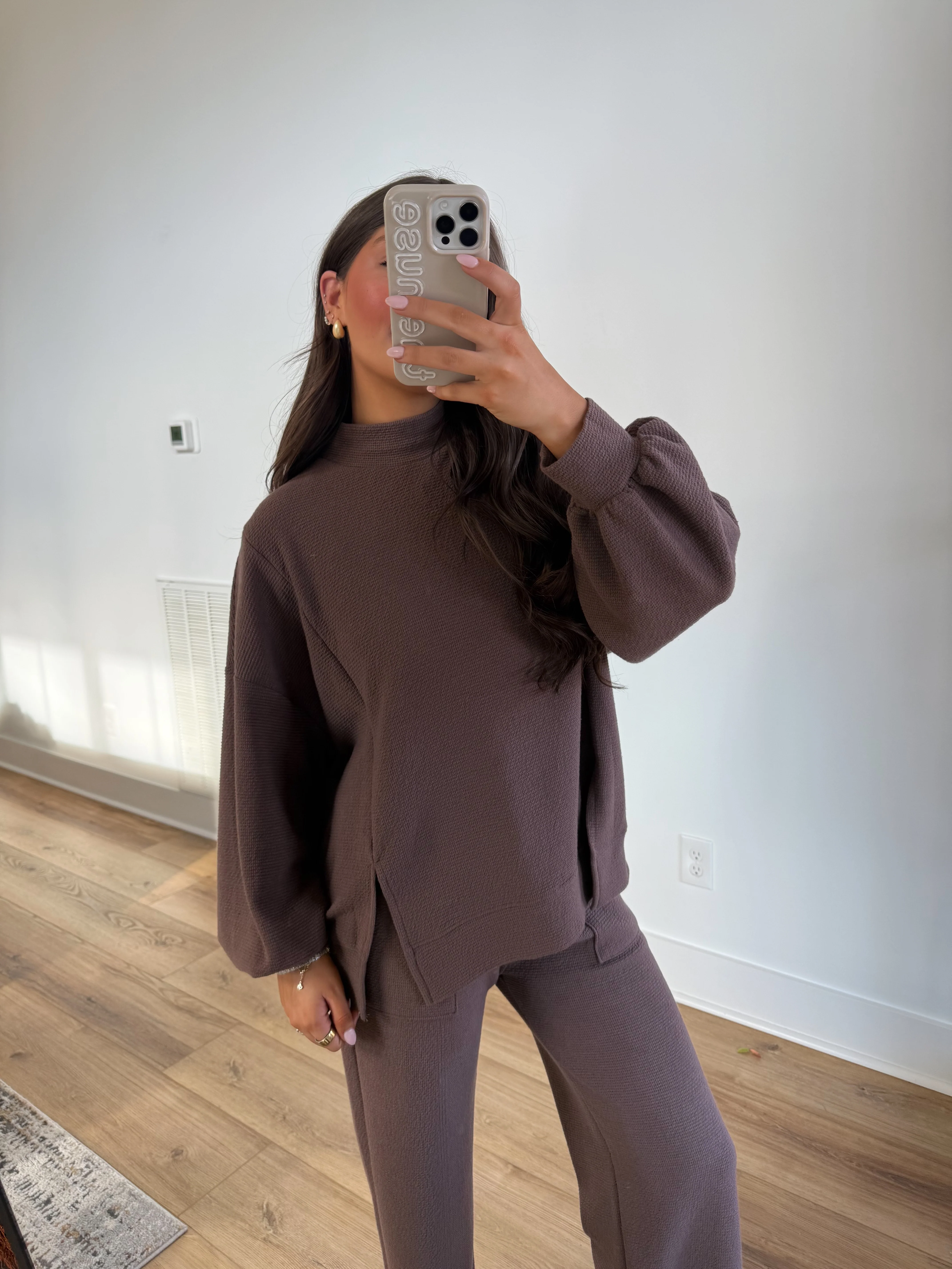 Essential Lounge Mockneck (Brown)(Restock) - Image 2