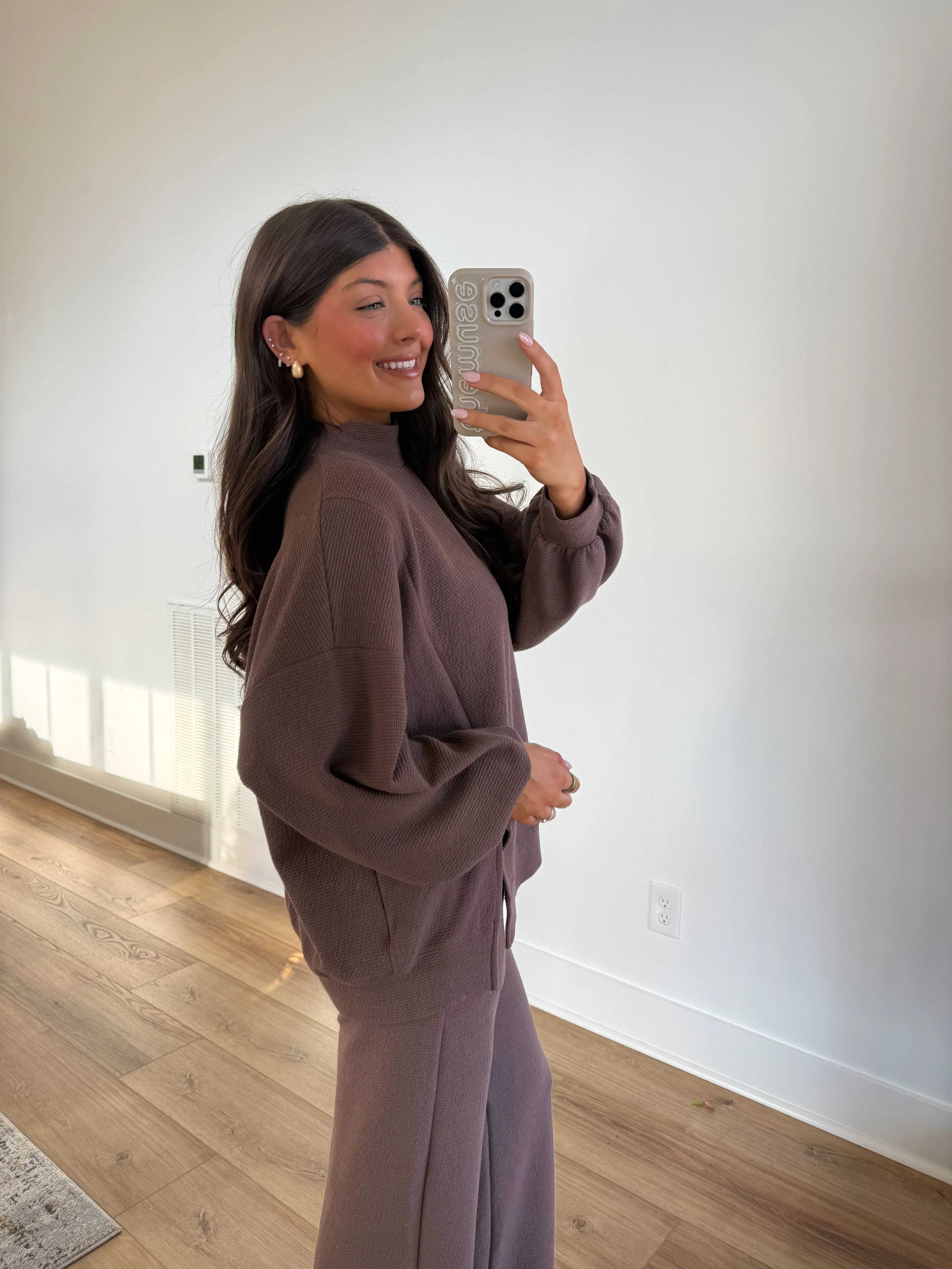 Essential Lounge Mockneck (Brown)(Restock) - Image 4