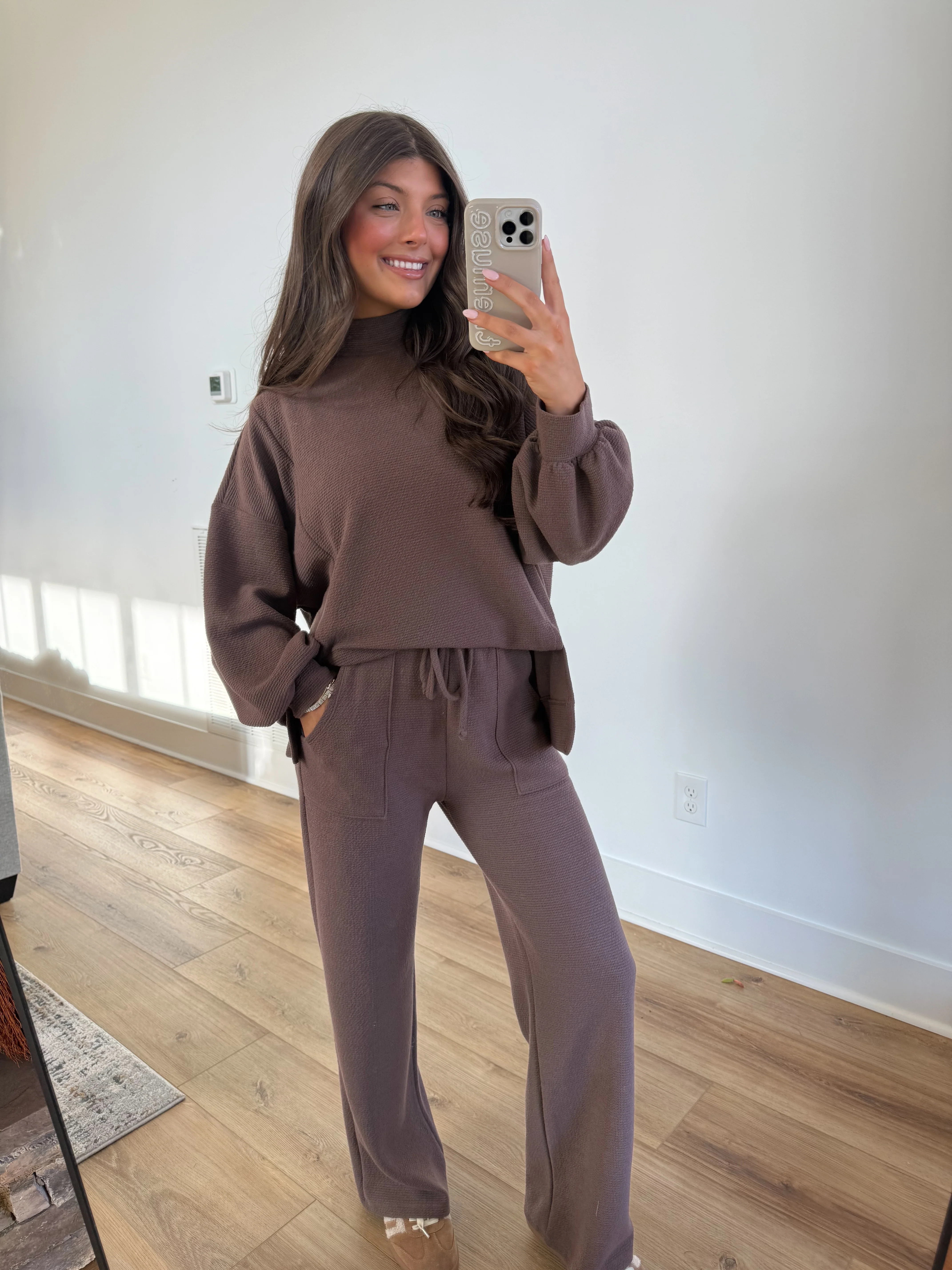 Essential Lounge Mockneck (Brown)(Restock) - Image 5