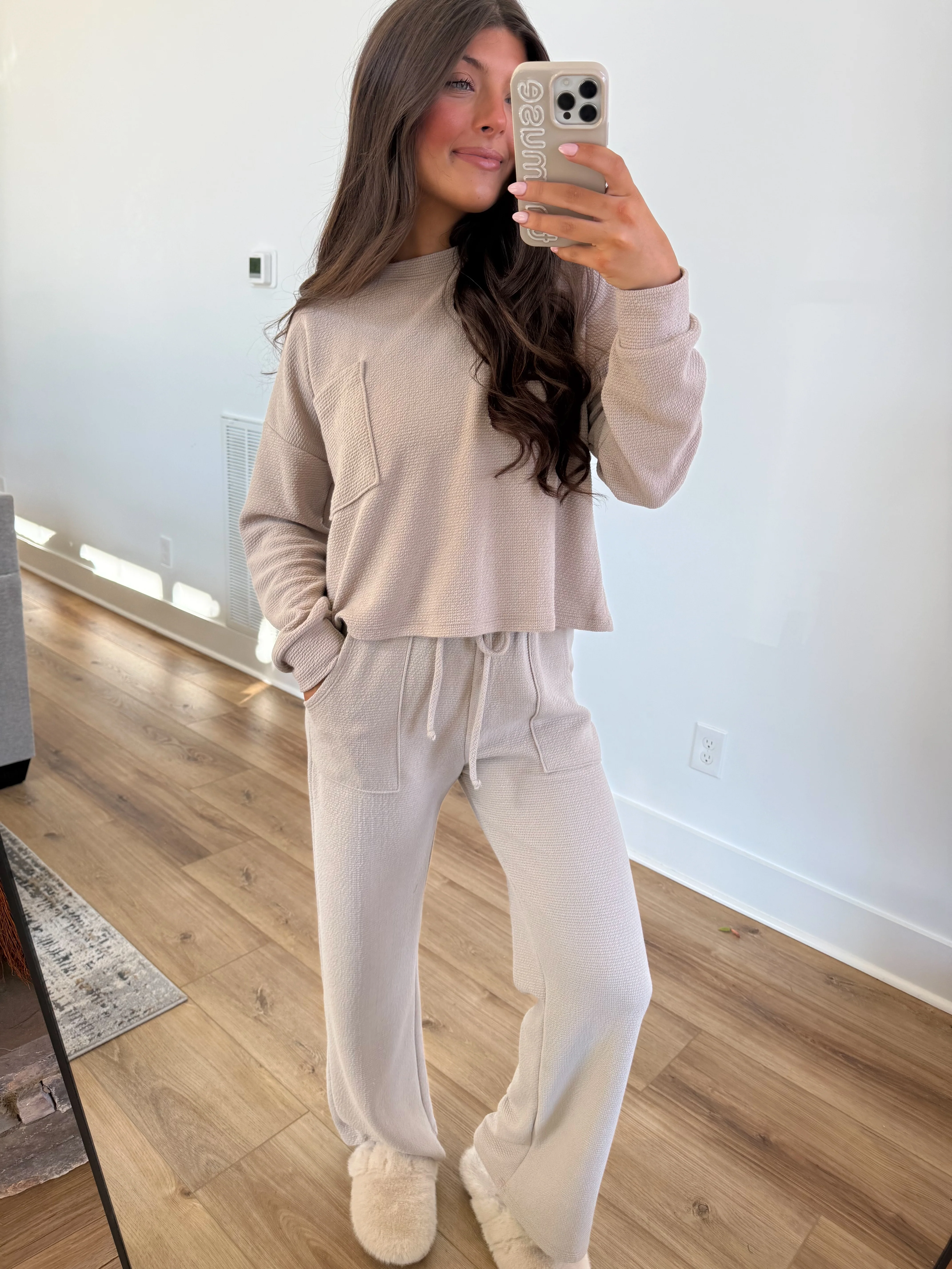 Essential Lounge PANTS (Taupe) - Image 3