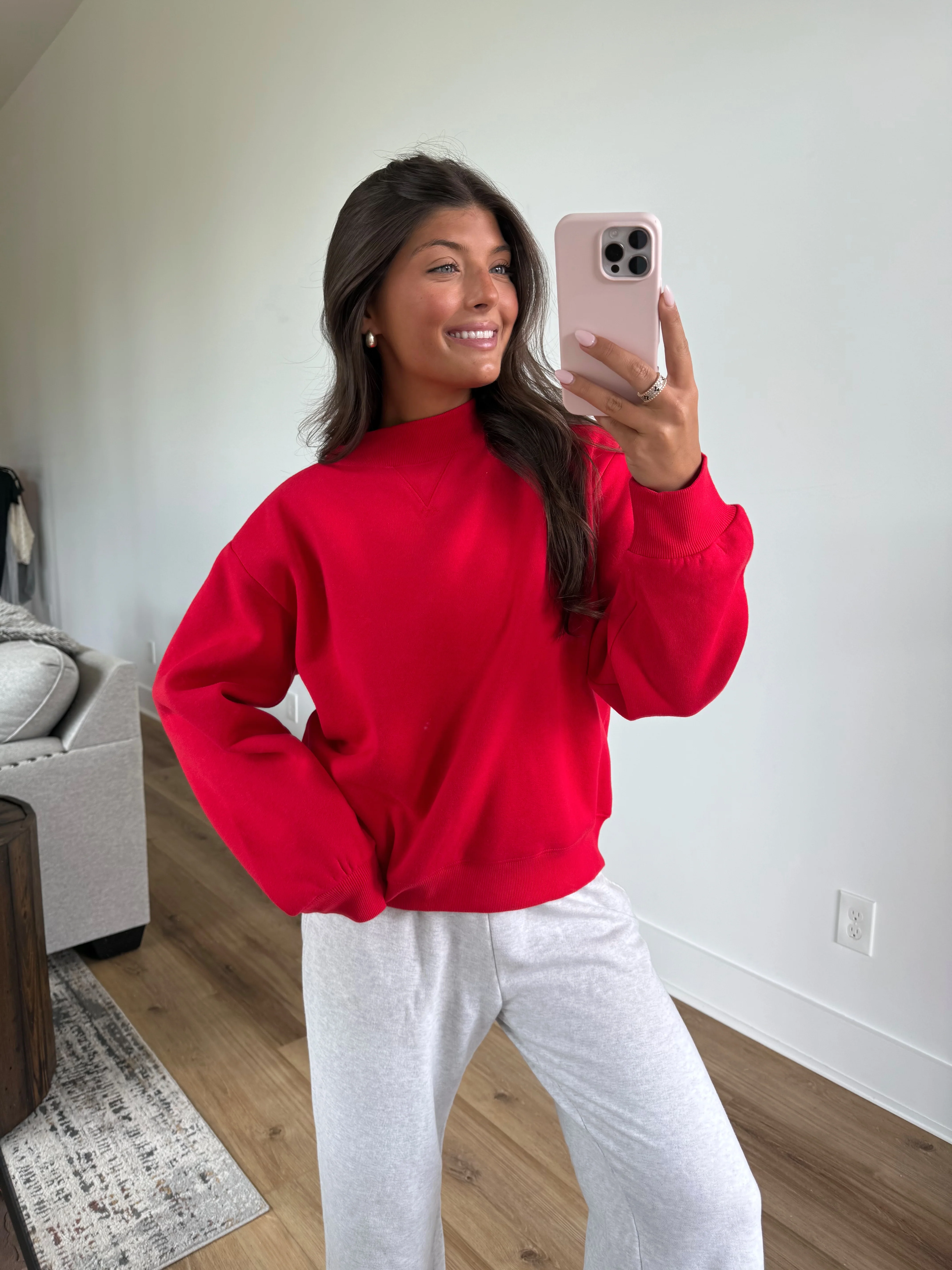 Everyday Mockneck (Red) - Image 6