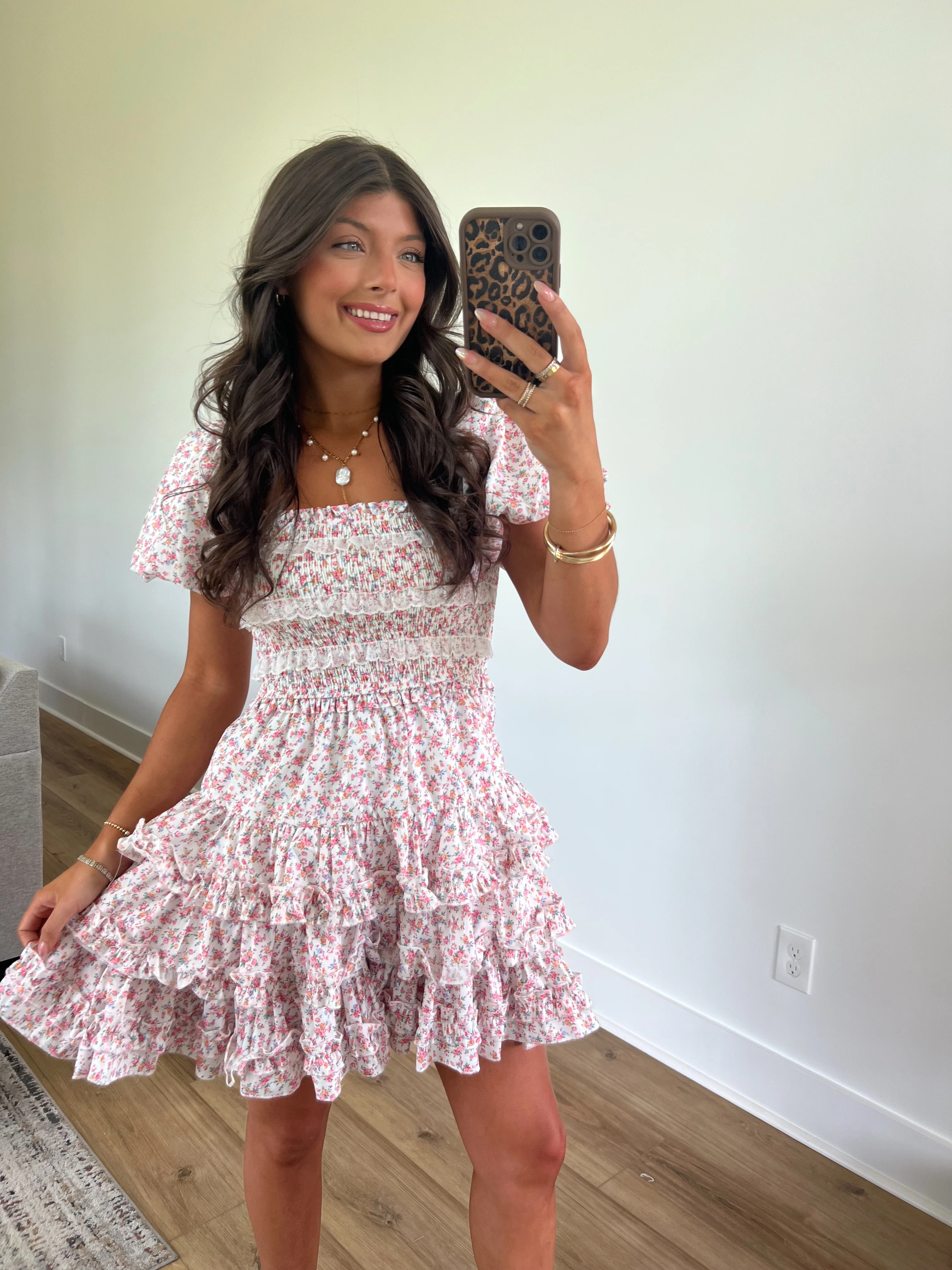 Fancy Frill Mini Dress - Image 5